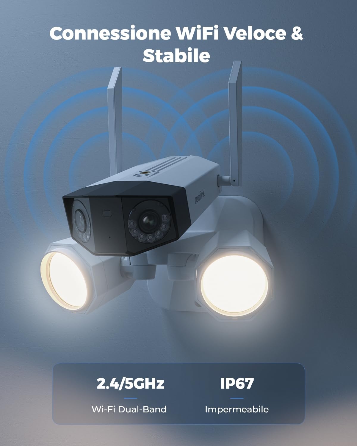 Thumbnail 2 de Reolink Telecamera Wi‑Fi 4K esterna con doppio obiettivo 180° e Duo Floodlight