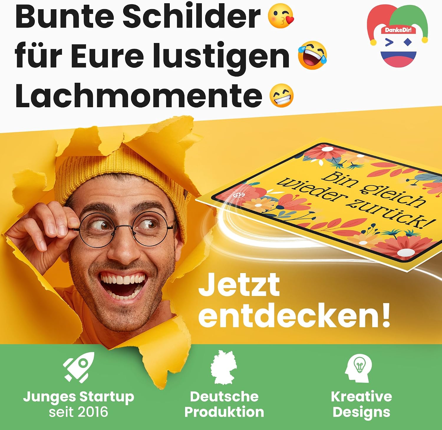 Thumbnail 6 de DankeDir! Türschild 30 x 20 cm