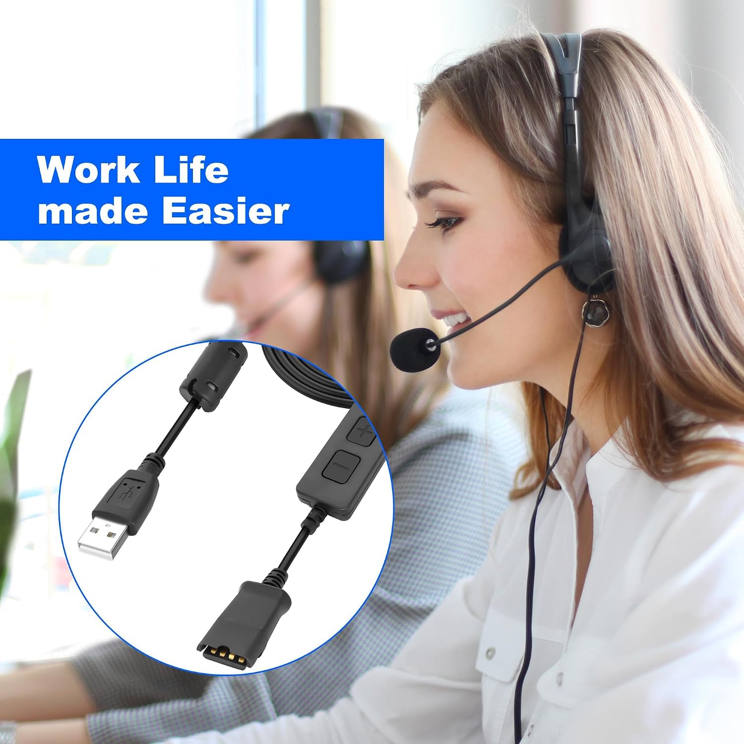Thumbnail 5 de XMSJSIY USB to QD Headset Adapter 1.5m