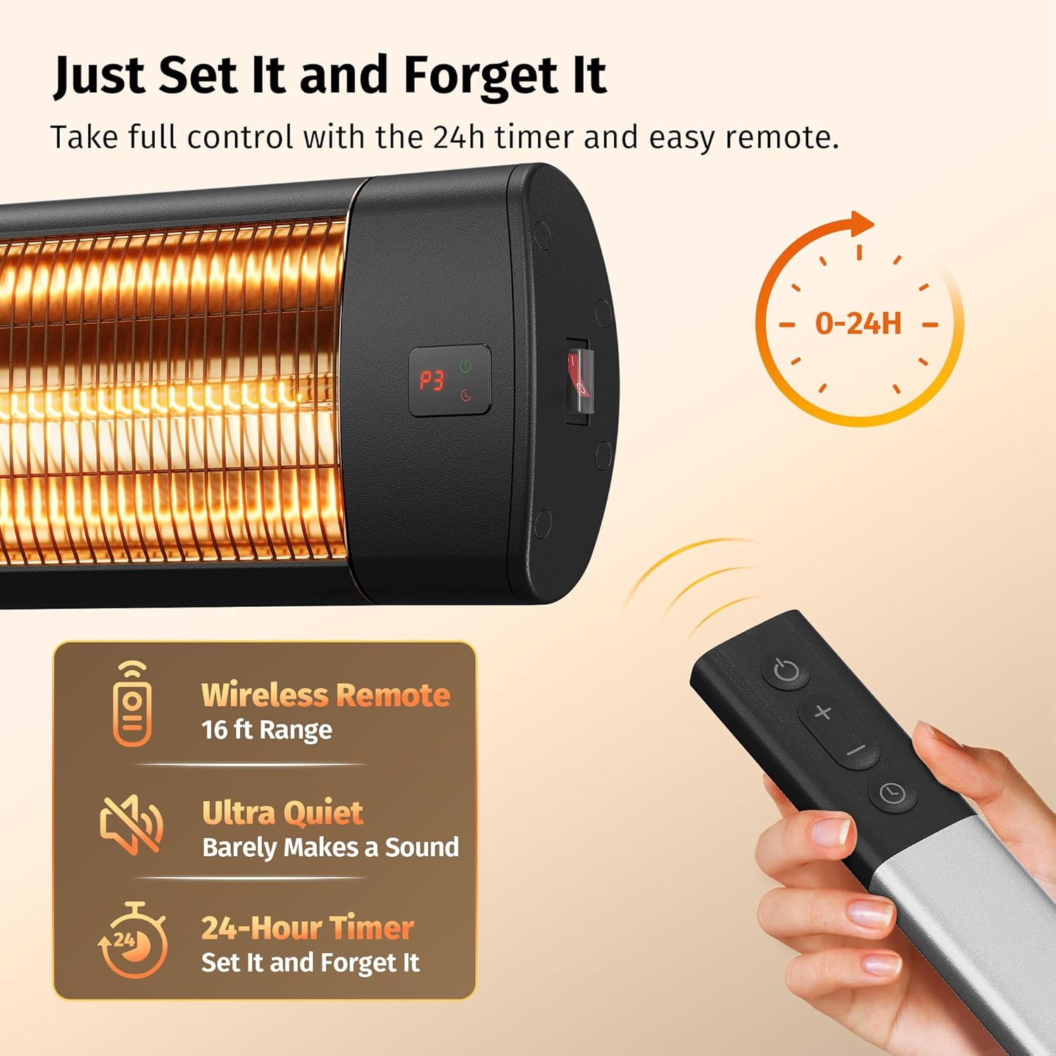 Thumbnail 4 de EAST OAK 1500W Patio Heater ⚡