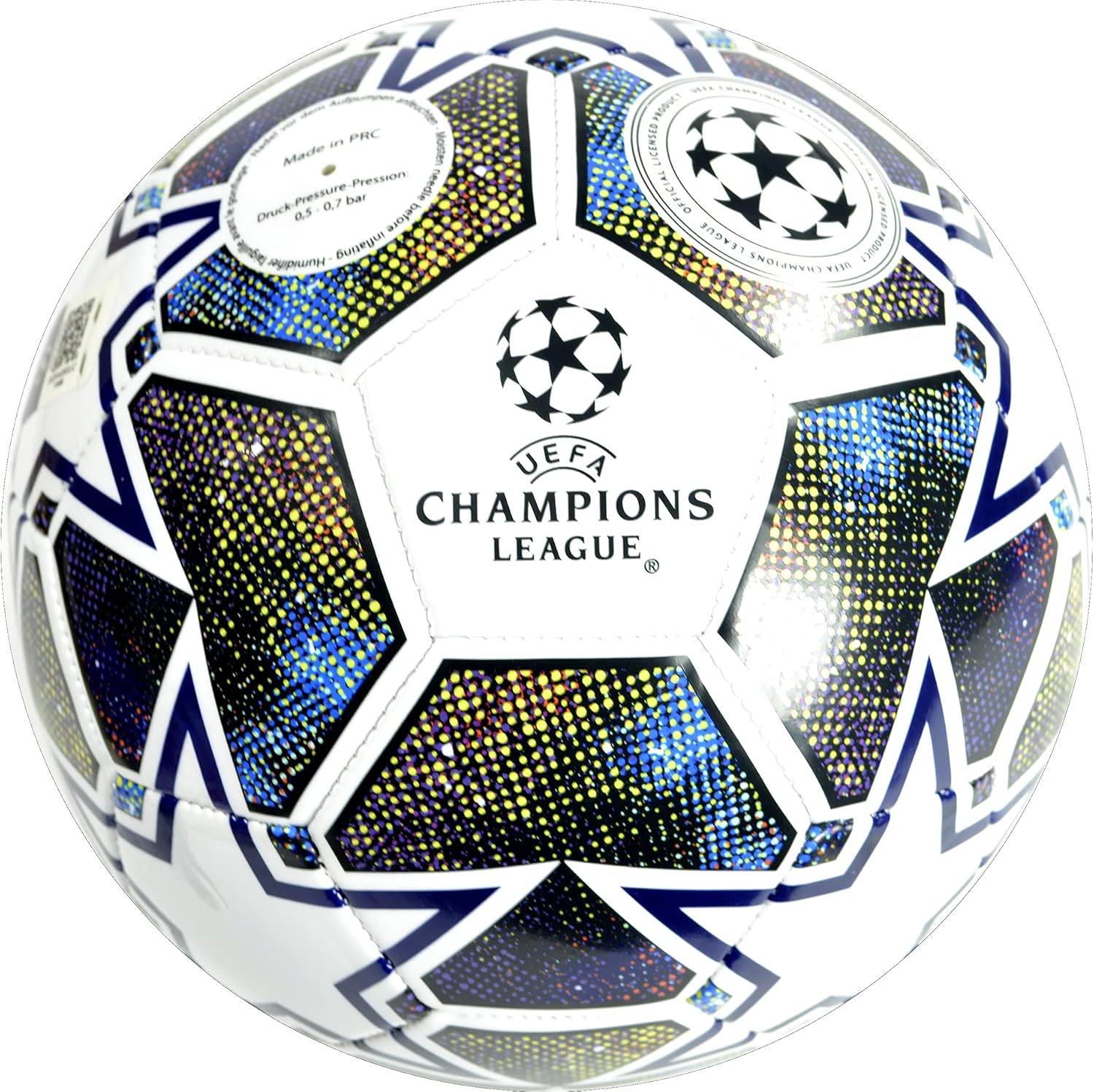 Thumbnail 6 de Hy-Pro UEFA Champions League Football, Size 5, Star Design, White/Blue/Green