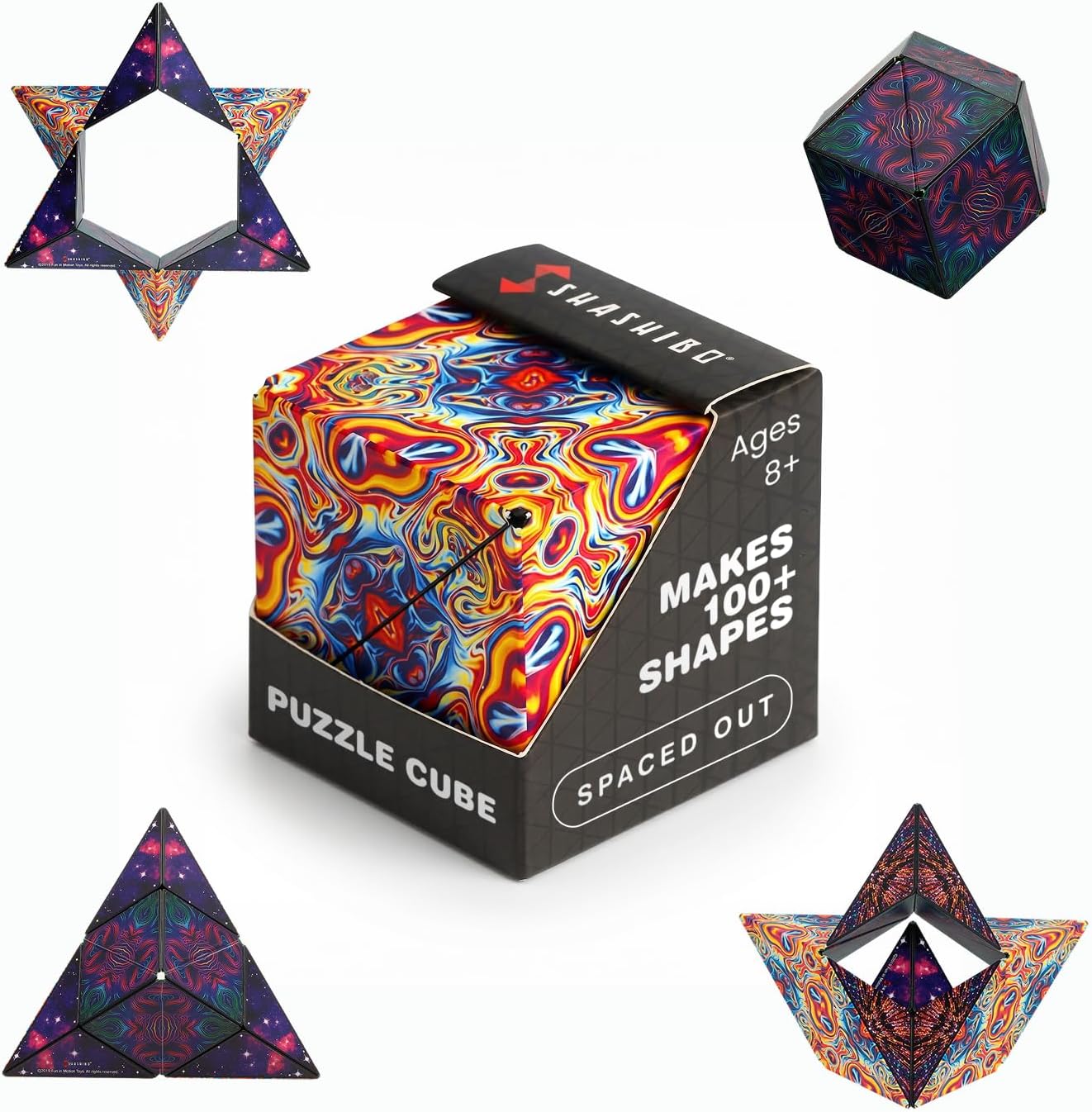 Detalle de Shashibo DODECA SHA03SO Magnetic Puzzle Cube, Spaced Out, 100+ Shapes