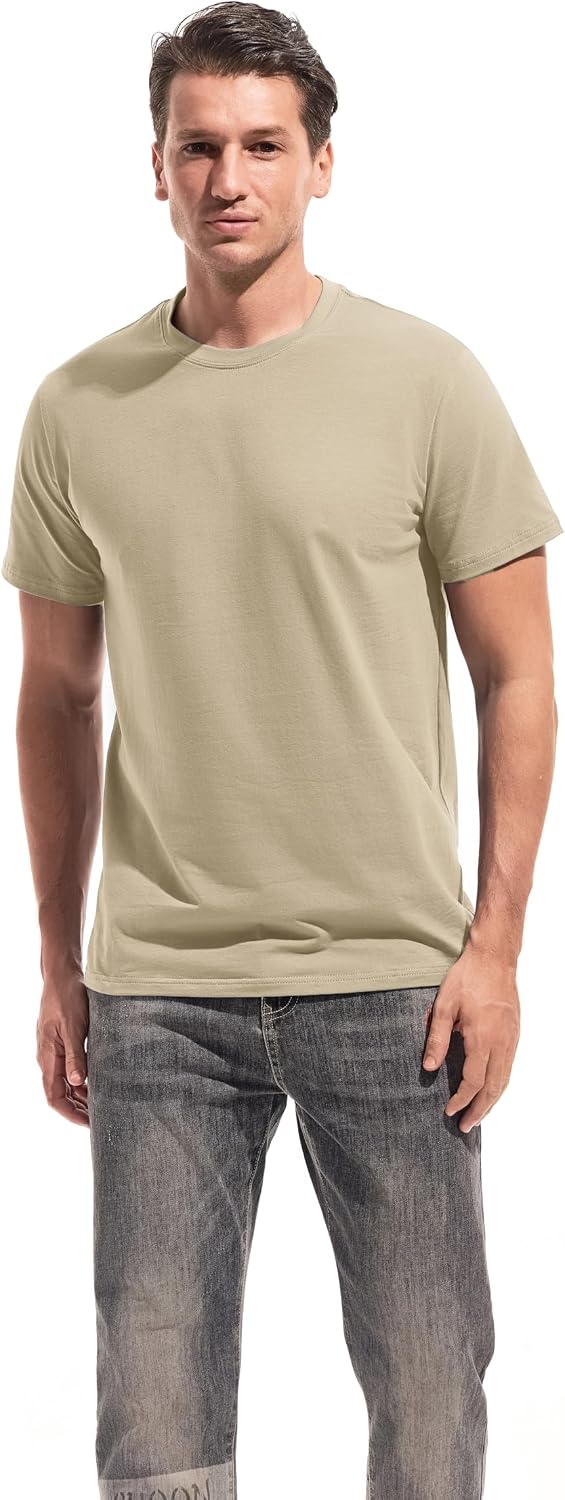 Thumbnail 1 de VEIISAR Herren Baumwoll T-Shirt (190g) – Mitteldickes Basic mit Rundhals, weich & dehnbar