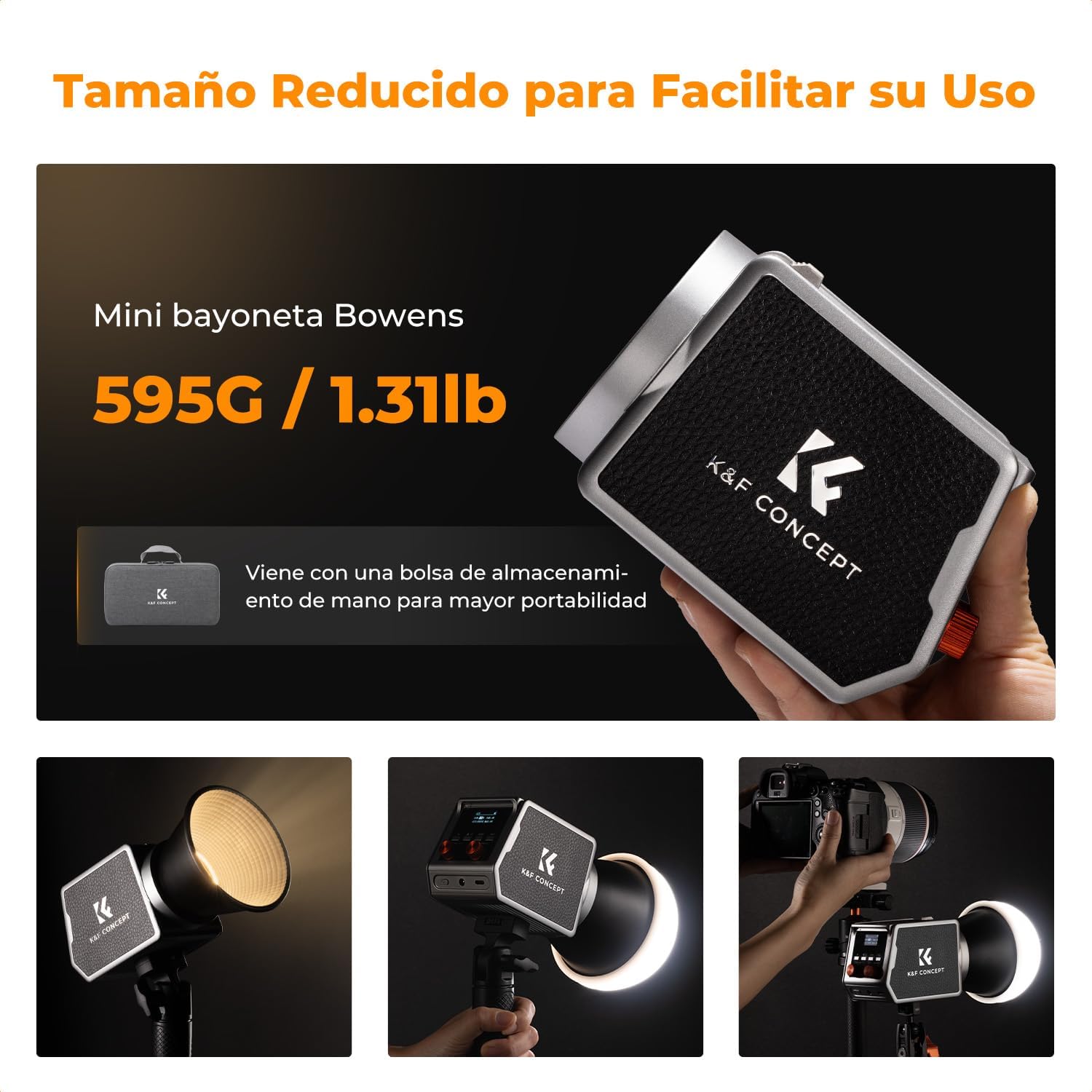 Detalle 2 de K&F CONCEPT PL 60B Lampe COB 60W