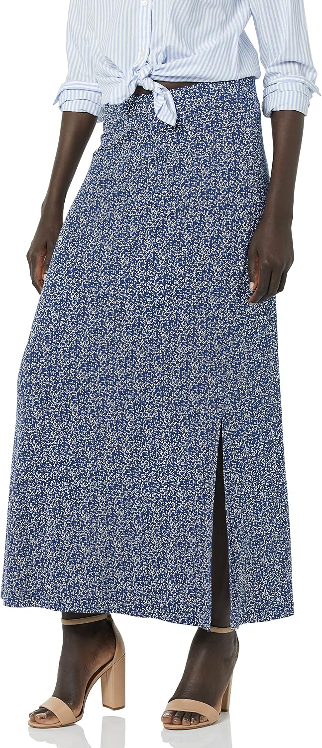 Detalle 2 de Leichter Maxirock aus Strick für Damen – Amazon Essentials Damen Leichter Maxirock Aus Strick