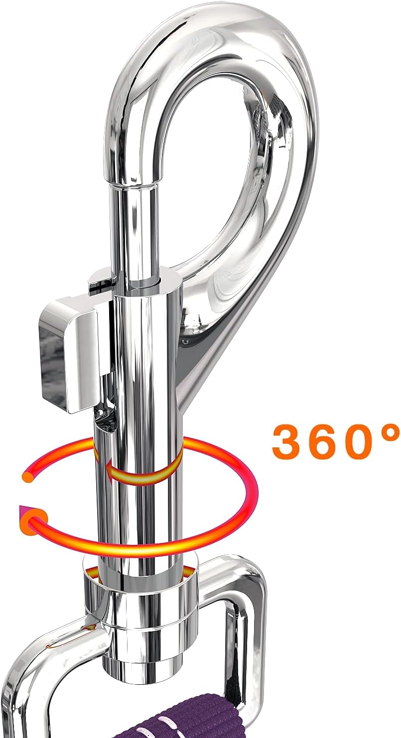 Thumbnail 4 de Comfortable Dog Seat Belt Harness for Car (Purple) – 2-in-1 leash and restraint to headrest with 360° swivel