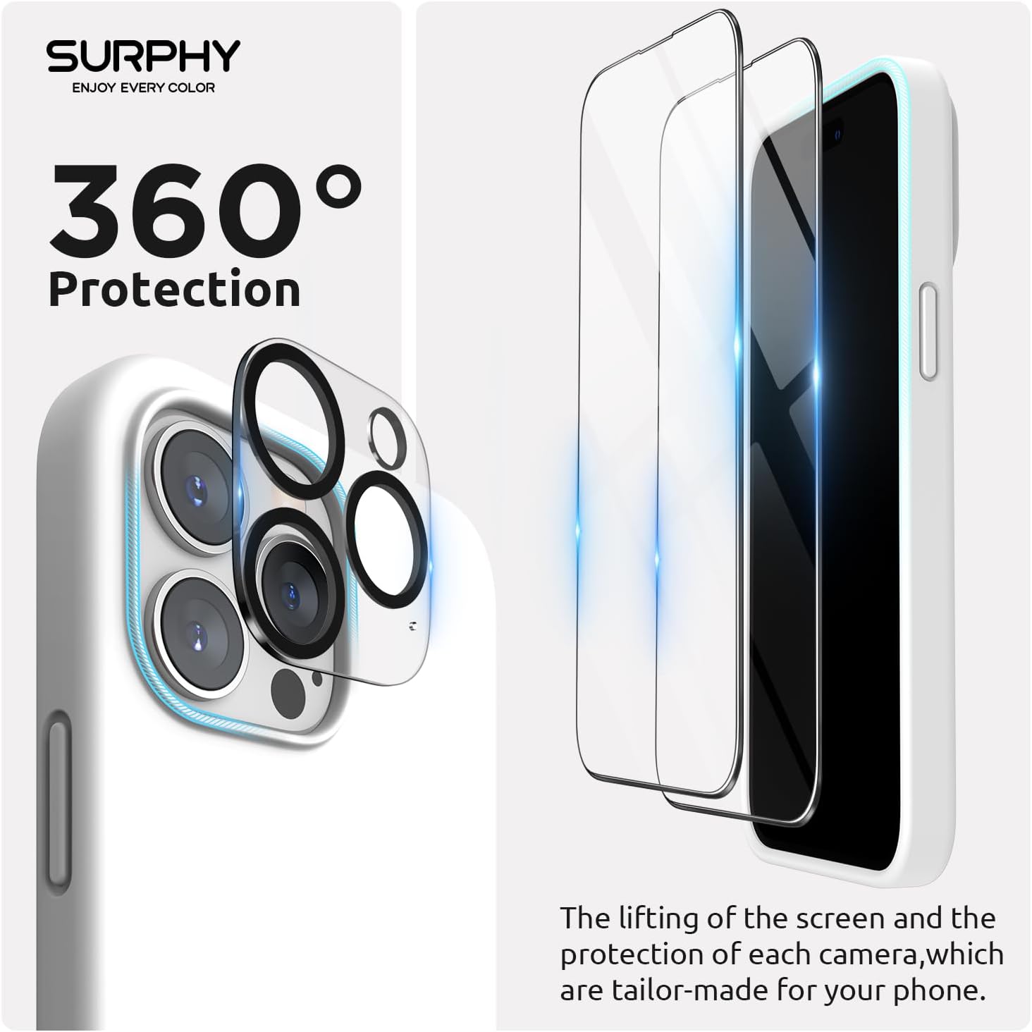 Thumbnail 3 de SURPHY Magnetic Case for iPhone 14 Pro 6.1" with Screen & Camera Protectors