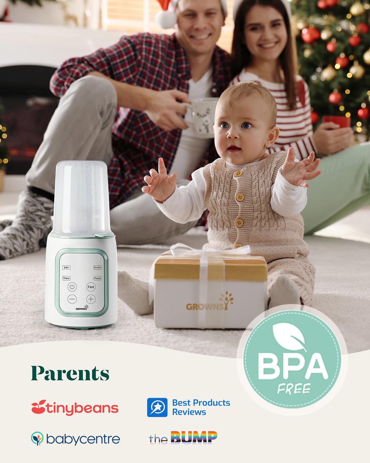 Thumbnail 6 de Grownsy Flaschenwärmer Baby 10-in-1 mit Timer und präziser Temperaturkontrolle