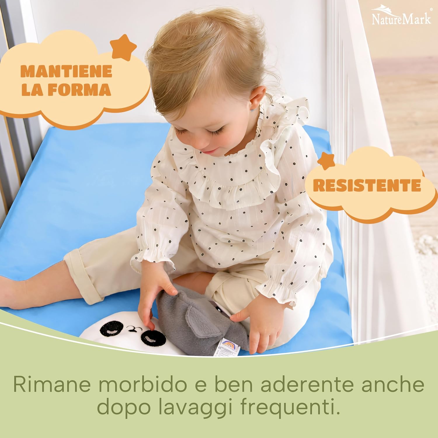 Thumbnail 6 de NatureMark Lenzuola con angoli per bambini 70 x 140 cm – Set da 2, jersey di cotone morbido