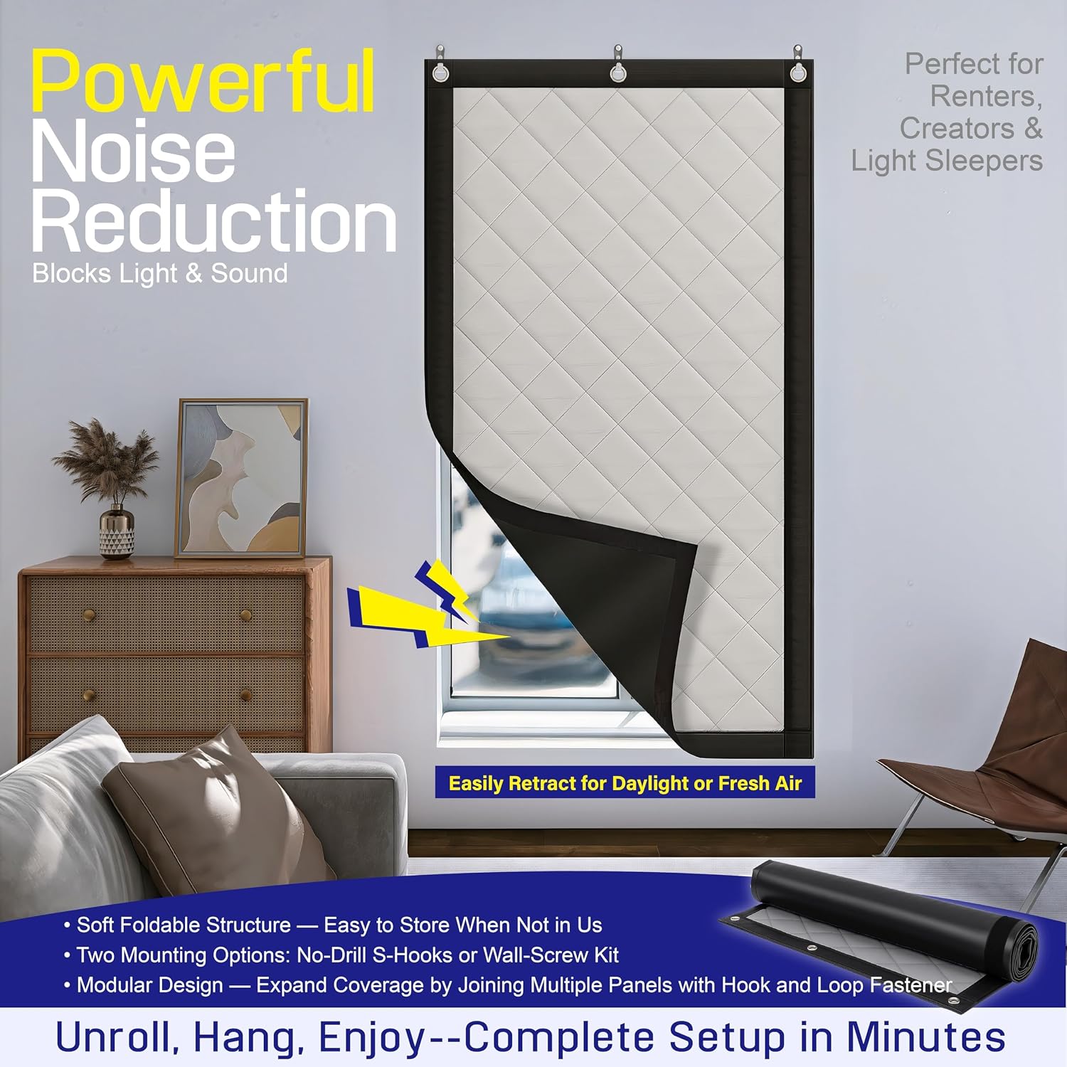 Thumbnail 1 de Soundproof Acoustic Curtain 70.9 x 39.4 in