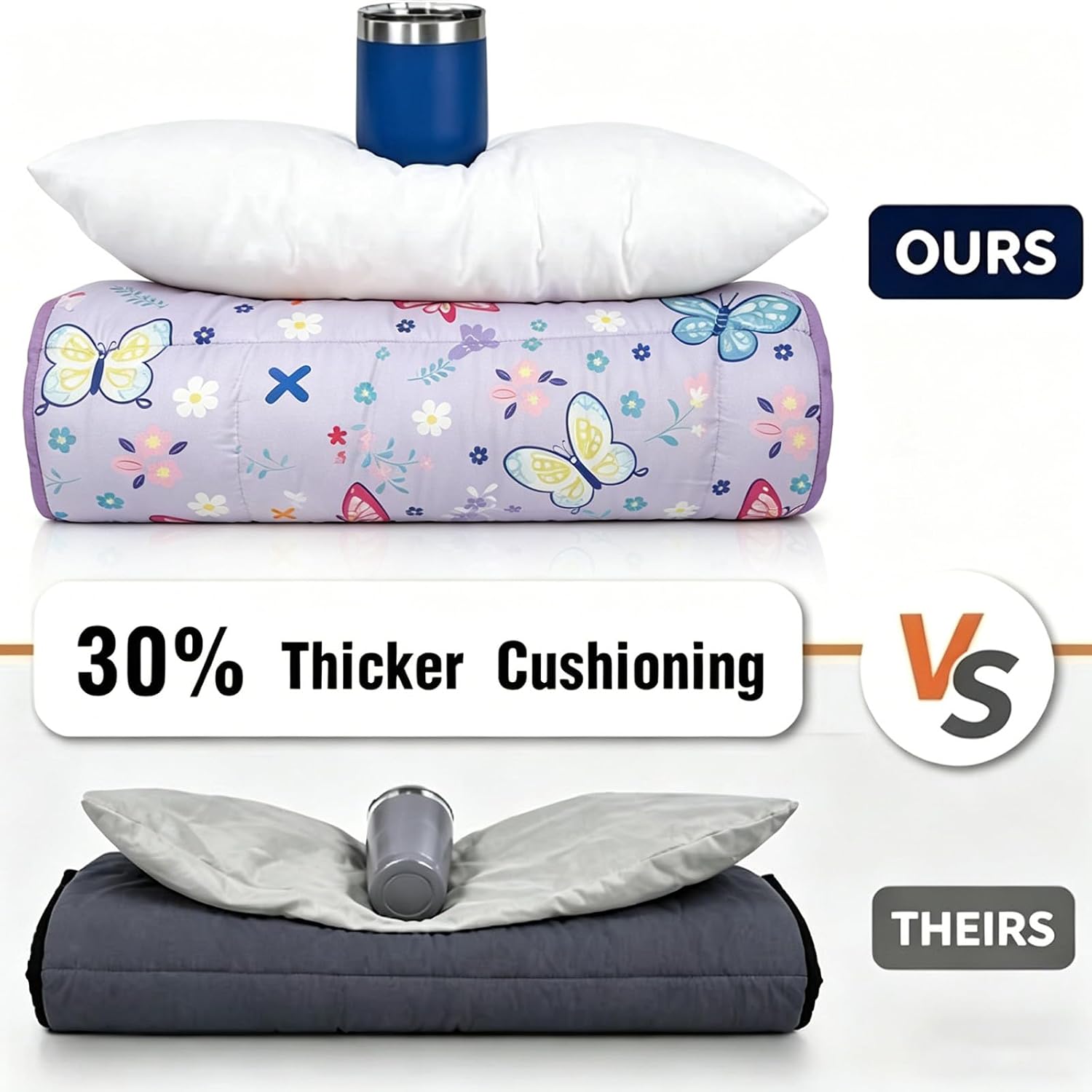 Thumbnail 3 de Primlect Toddler Nap Mat with Pillow, Thickened Extra Large Sleeping Bag (55" x 22")