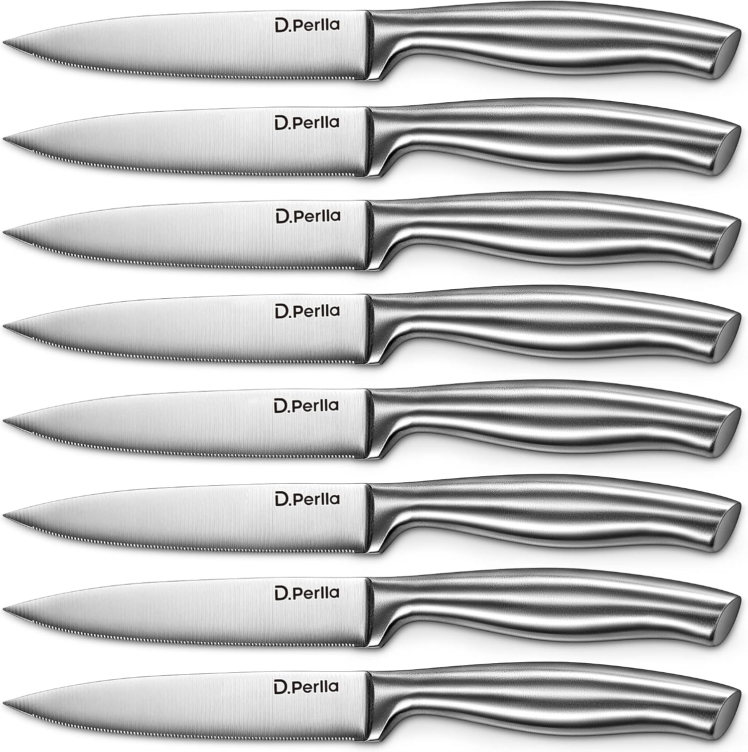 Detalle de D.Perlla K3-8 Steak Knife Set of 8, Forged Stainless Steel