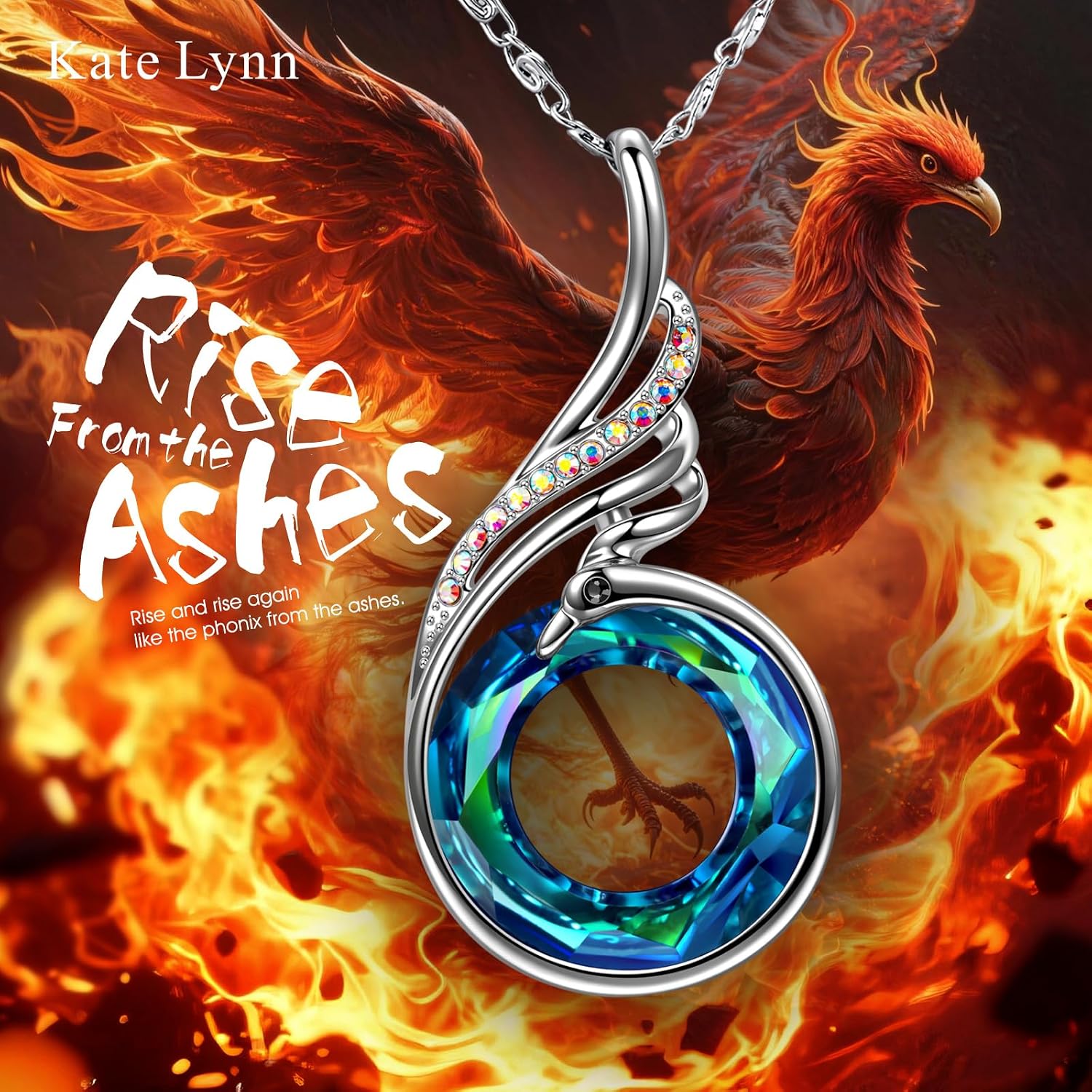 Detalle 2 de Kate Lynn Phoenix Pendant Necklace, 18-inch chain