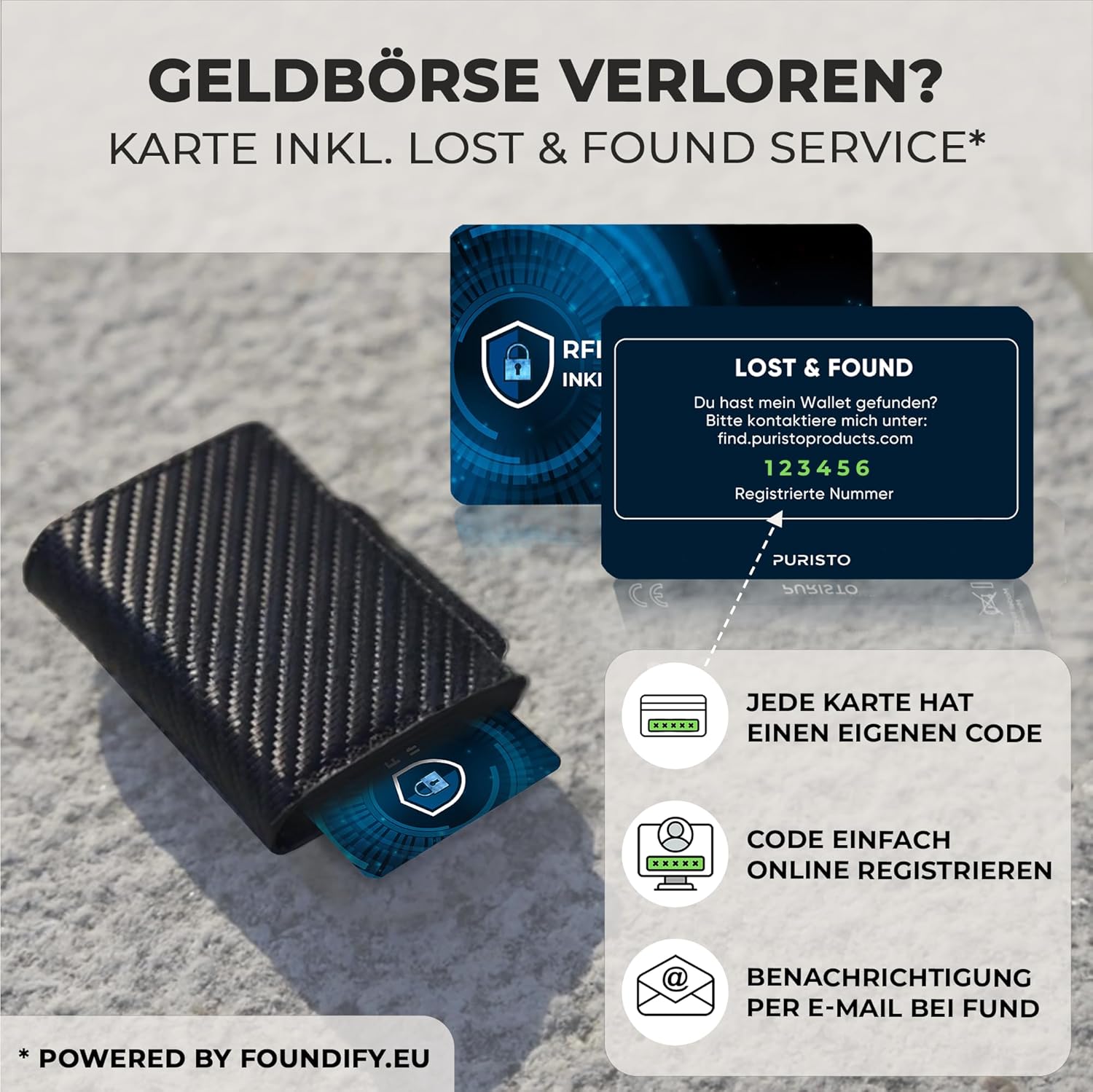 Thumbnail 3 de PURISTO RFID Blocker Karte 0,8 mm DEKRA geprüft