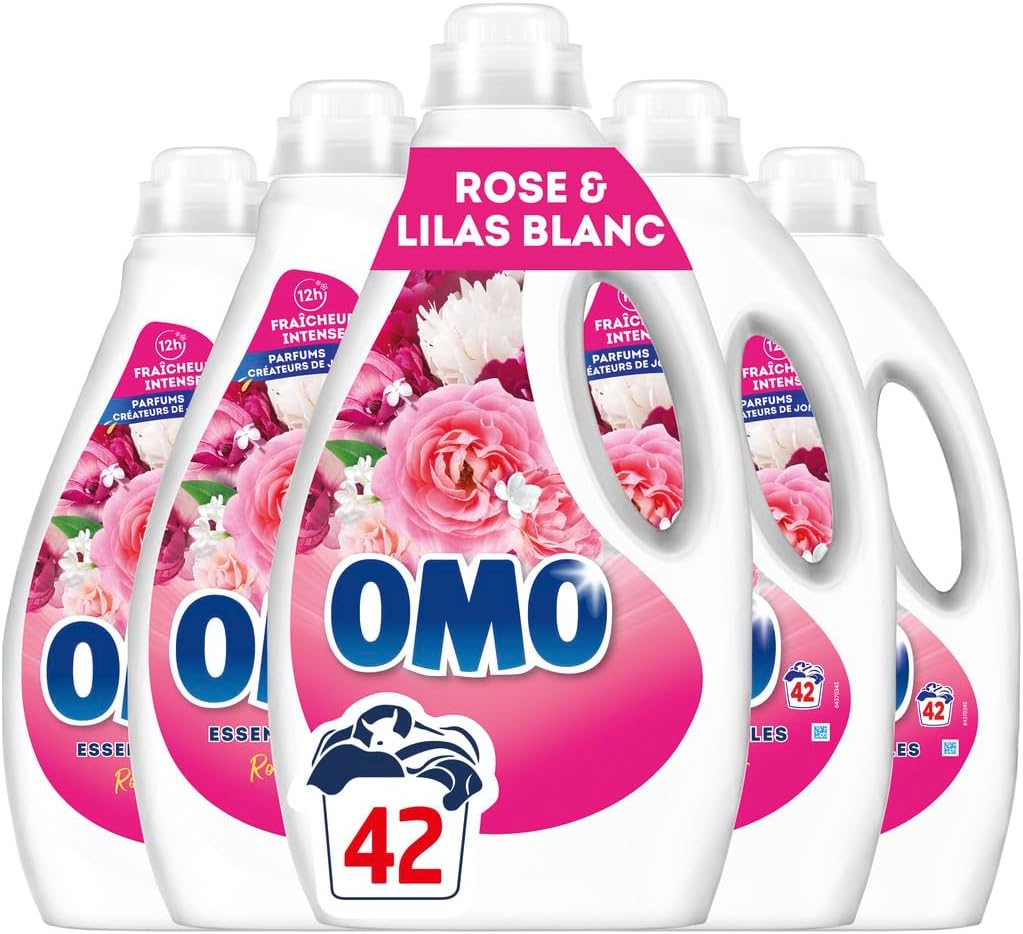 Omo Lessive Liquide Rosir de Plaisir 210 lavages
