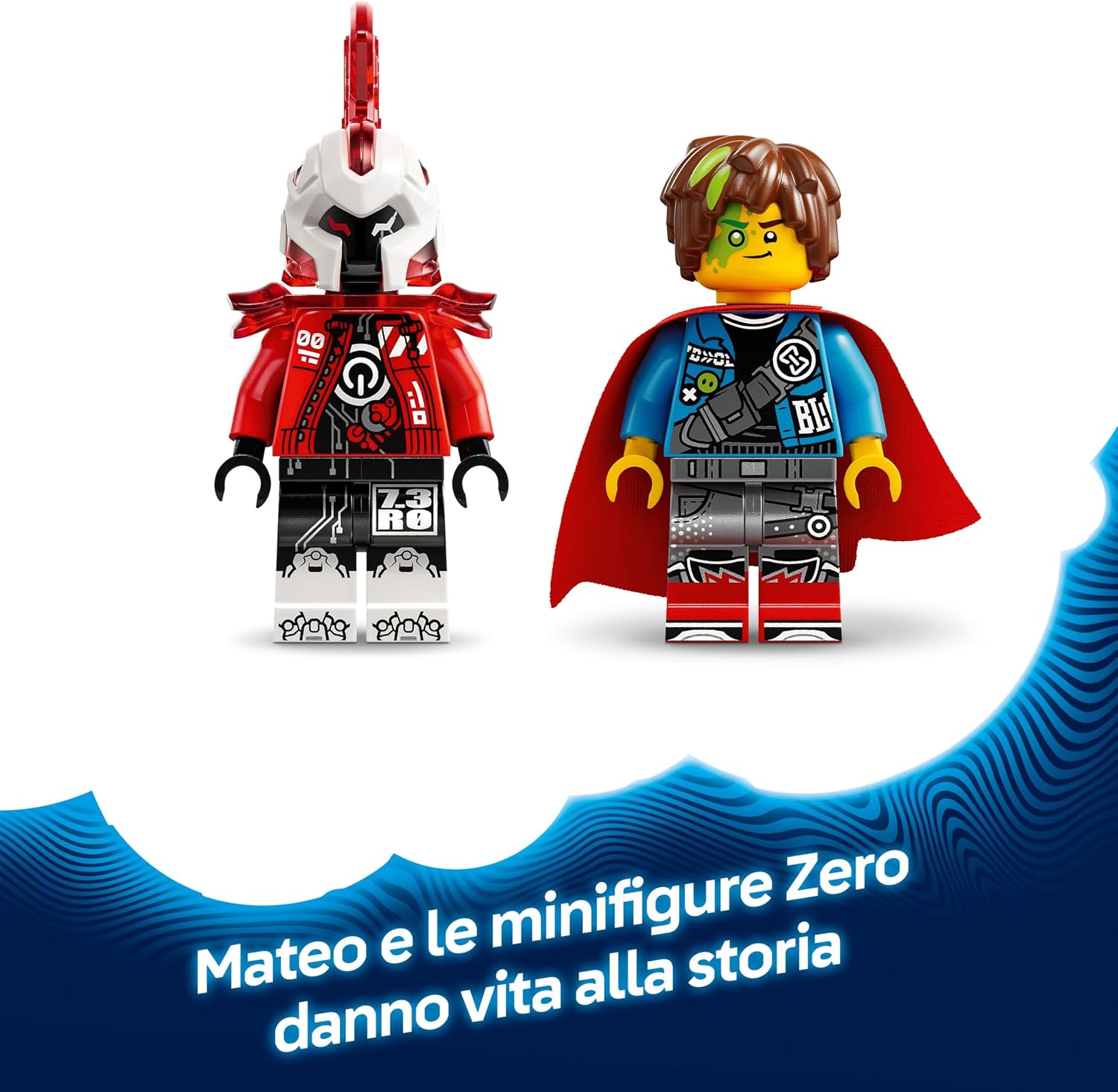 Detalle de LEGO DREAMZzz 71492 Il Camaleonte di Fuoco di Mateo 2 in 1 trasformabile in aereo e mech