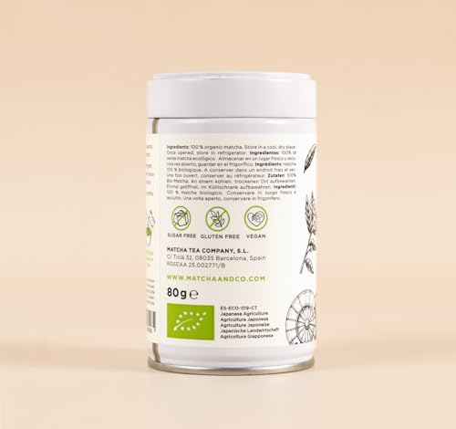 Detalle 2 de Matcha tea originale 100% biologico cerimoniale 80 g – Matcha & CO