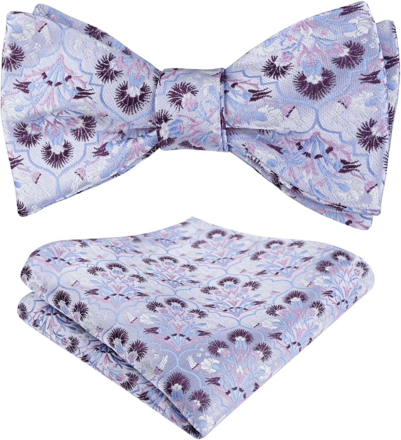 Detalle de Alizeal Mens Floral Bow Tie set