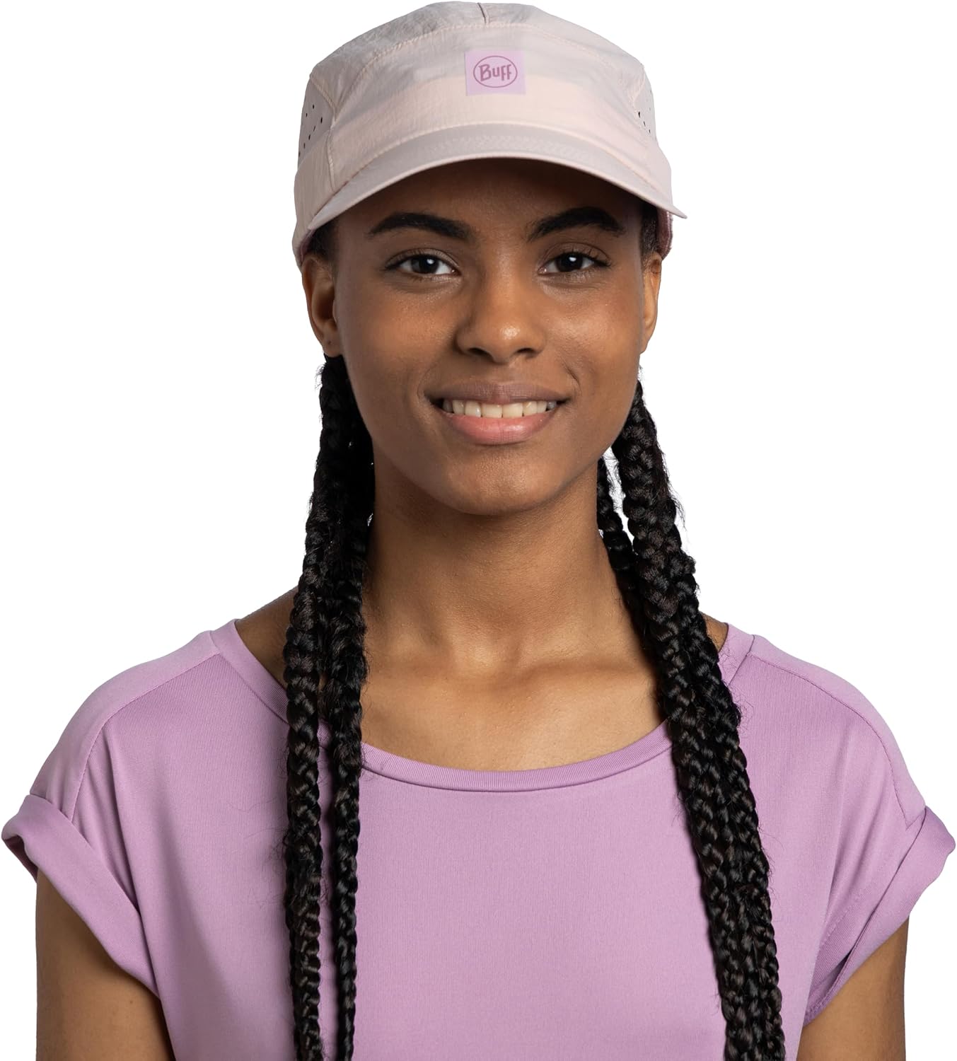 Detalle de Buff Pack Speed Casquette Unisex eukar Navy – Protection solaire et gestion de la transpiration pour la course