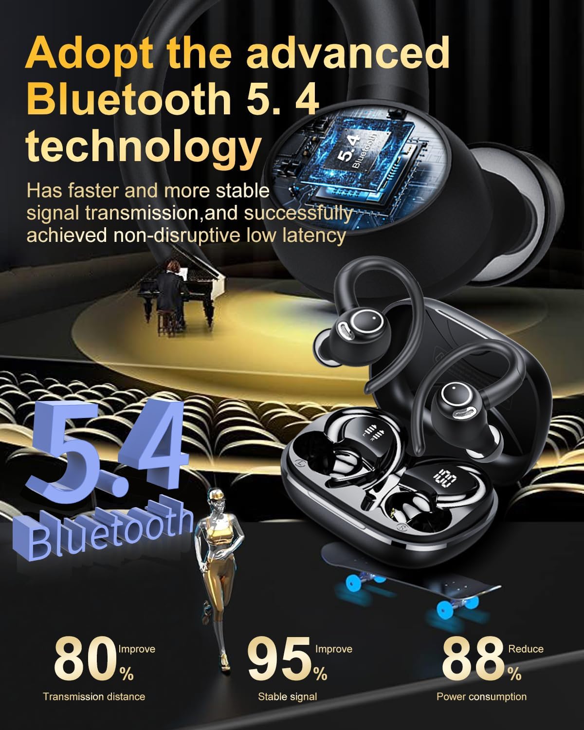 Detalle de Jesebang YT18 Wireless Earbuds 48H