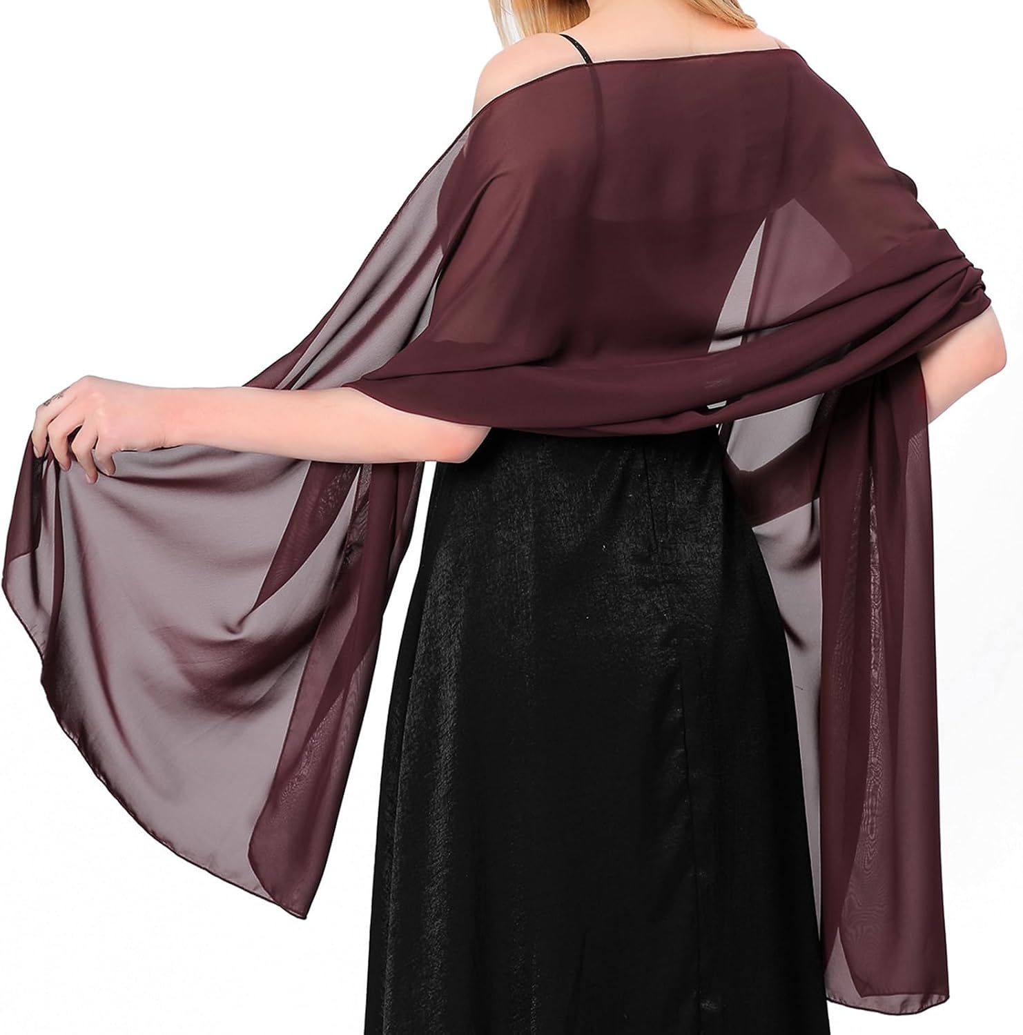 Thumbnail 6 de lifwimner Chiffon Shawls and Wraps for Women – 200 × 70 cm Lightweight Sheer Scarf