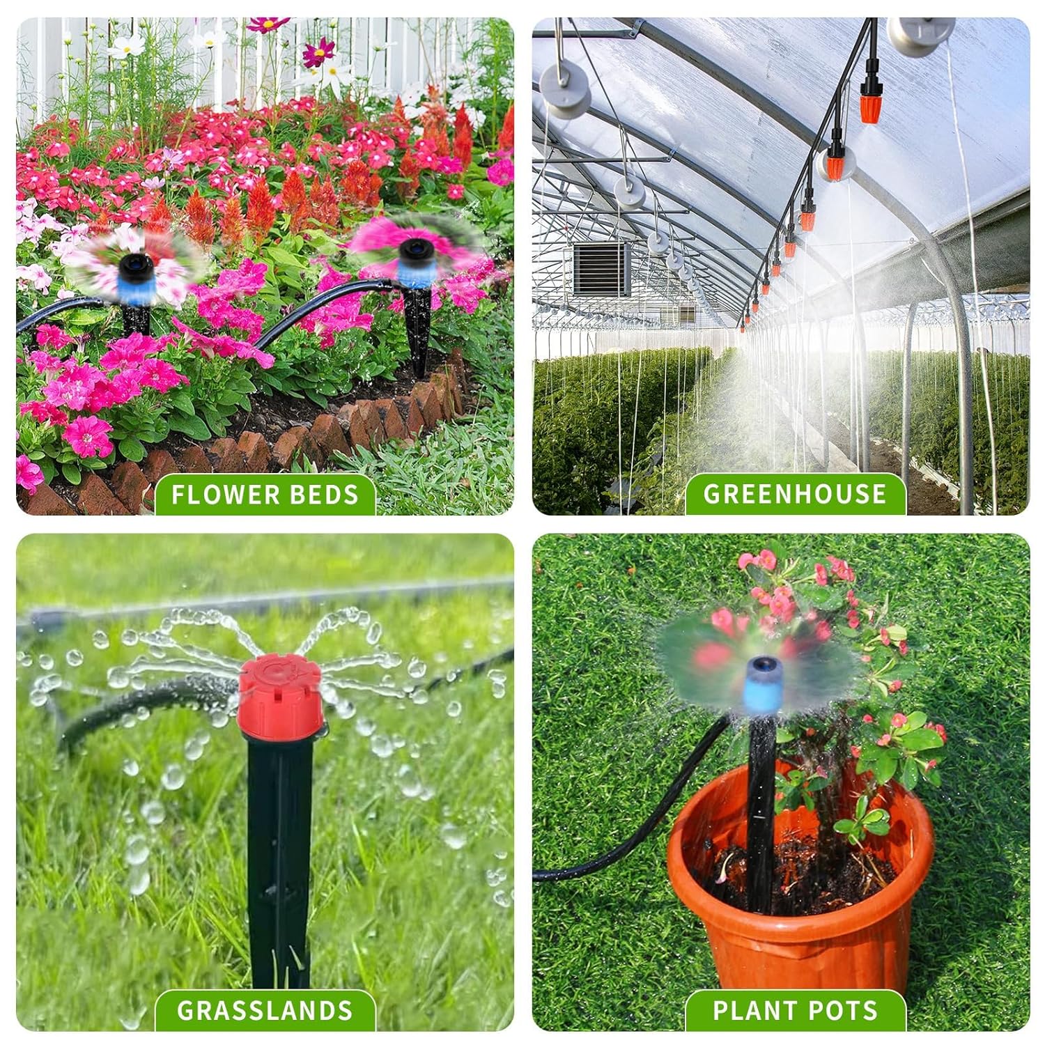 Thumbnail 4 de Irrigation System Kit Garden Watering System 240FT — Complete DIY Drip Kit for Efficient Garden Irrigation