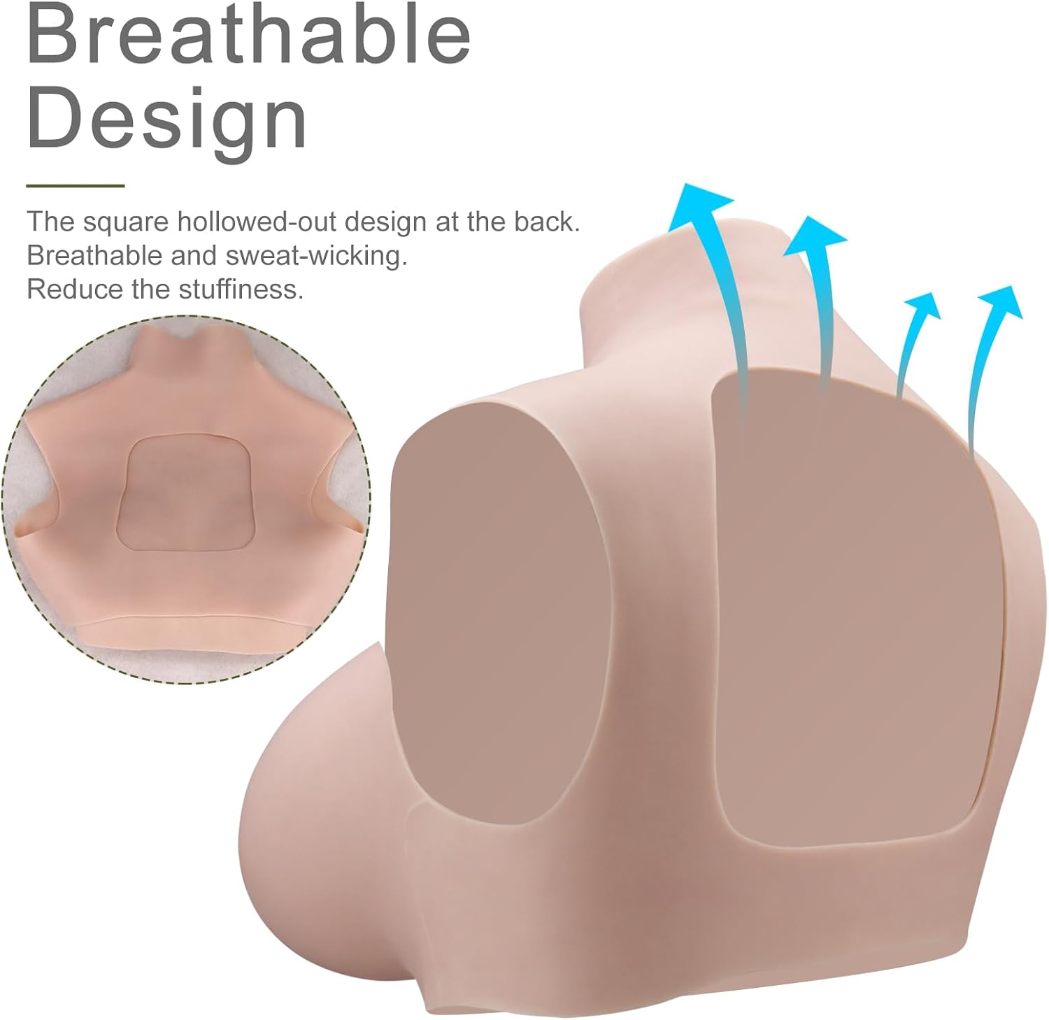 Detalle de TGLTOJAHY Silicone Breast Forms for Stage, Fair Z Cup