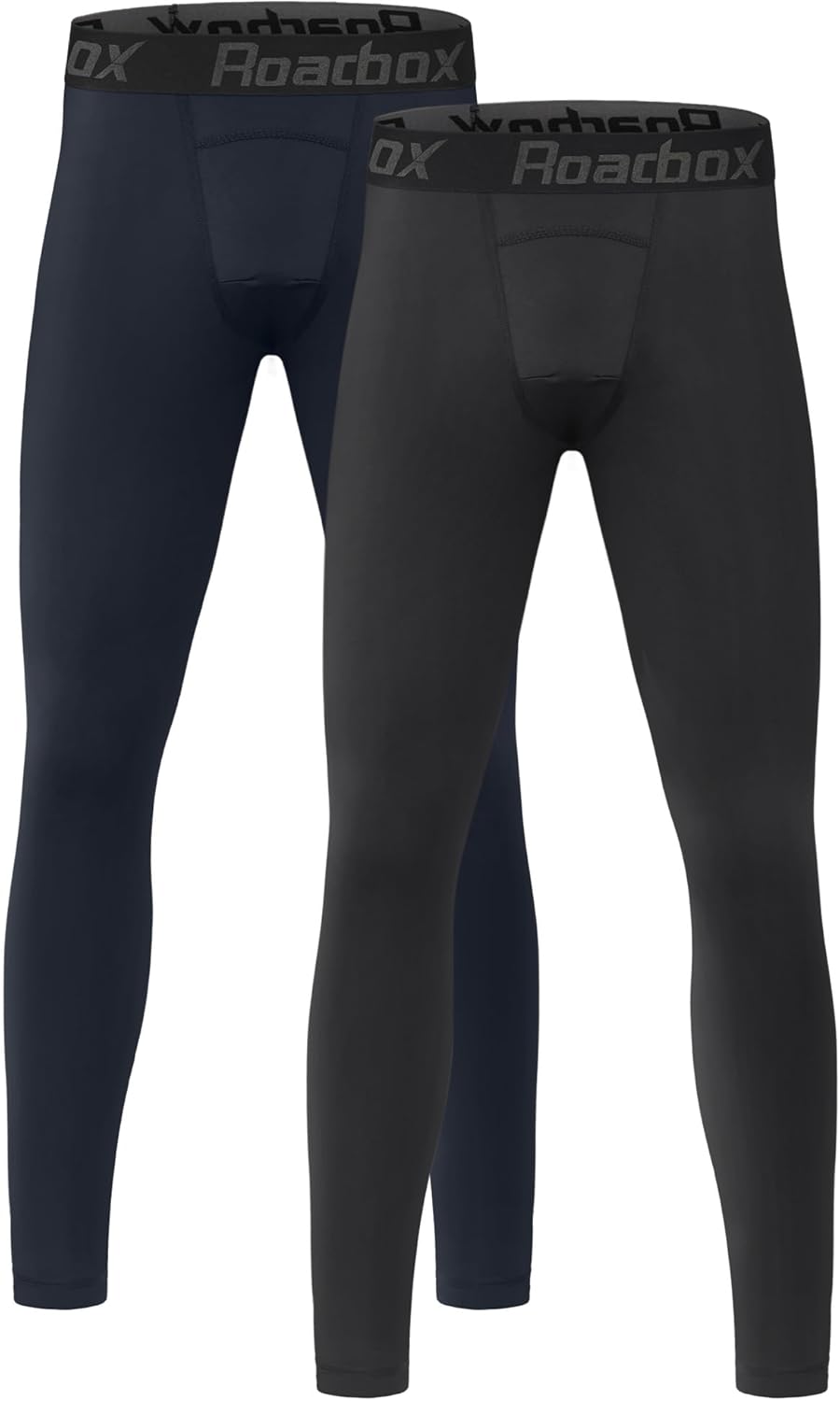 Roadbox Boys Compression Leggings – Youth quick-dry athletic tights for football, basketball and PE base layers