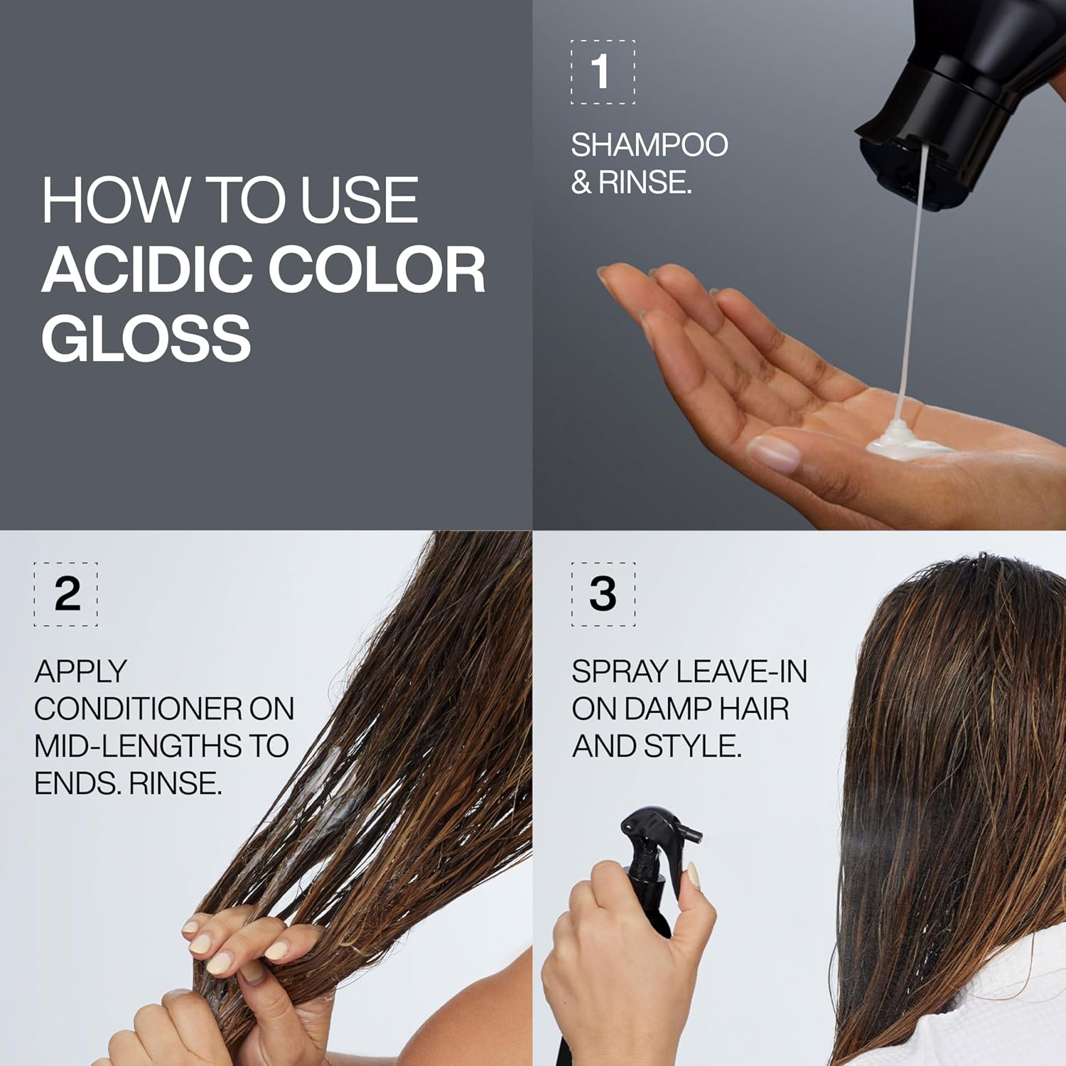 Thumbnail 6 de Redken Acidic Color Gloss Shampoo (sulphate-free) for colour-treated hair