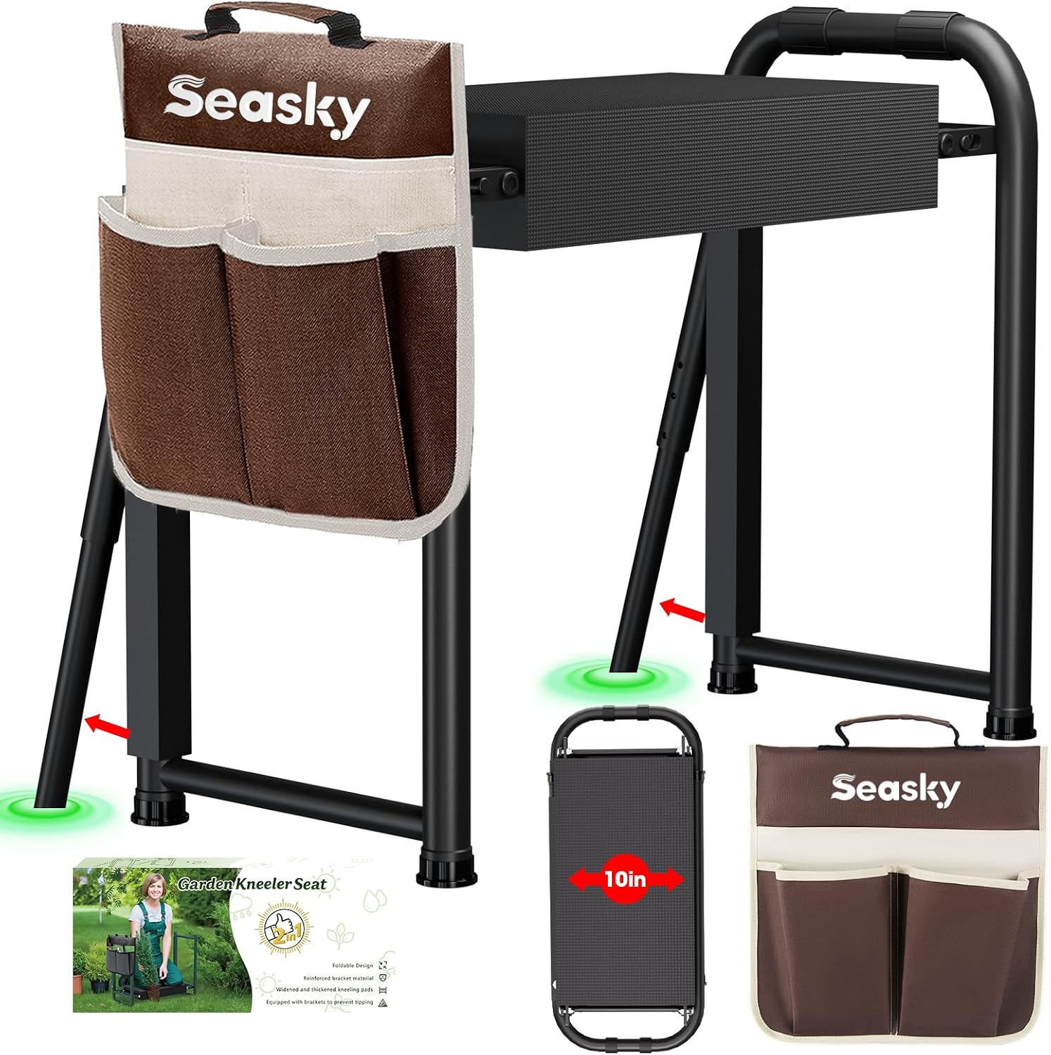 Thumbnail 6 de Seasky Garden Kneeler Seat with 400 lb capacity