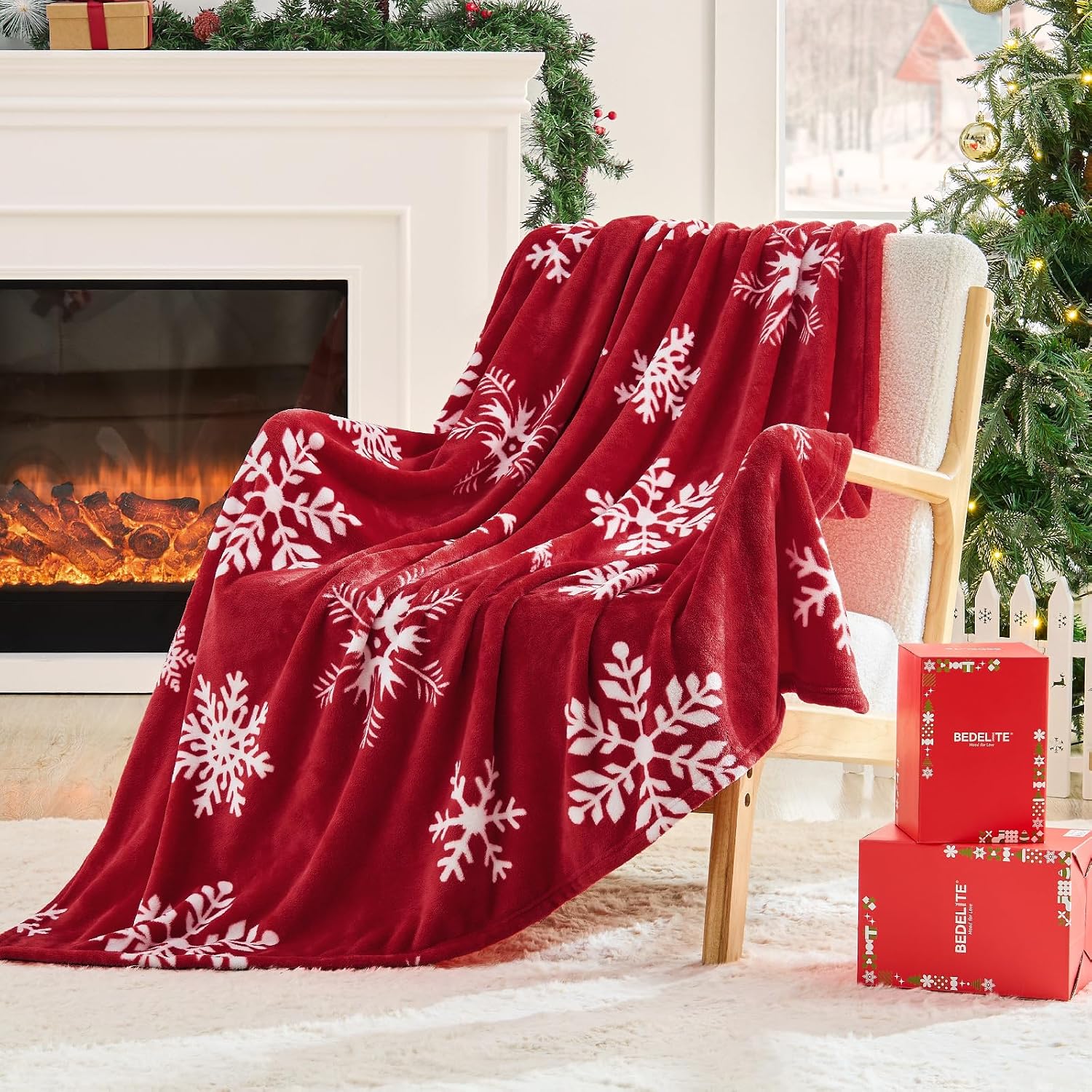 Detalle de BEDELITE Christmas Throw Blanket, 50" x 60