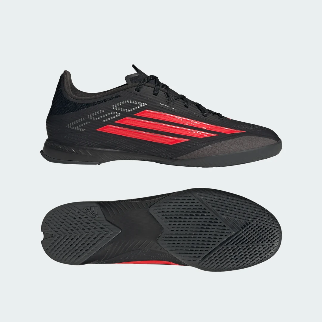 Detalle de Adidas F50 LEAGUE Indoor: zapatilla de fútbol sala en negro para interiores