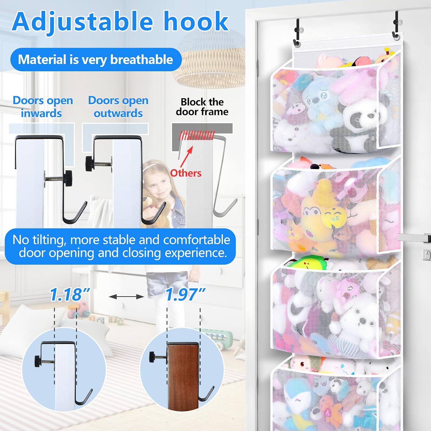 Detalle 2 de Toread Stuffed Animal Organizer 2-Pack