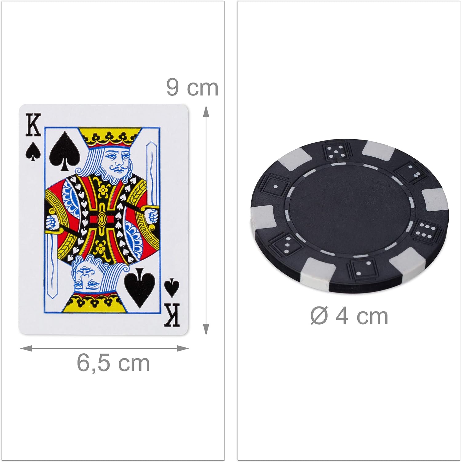 Thumbnail 4 de Relaxdays Coffret de poker 300 jetons et accessoires