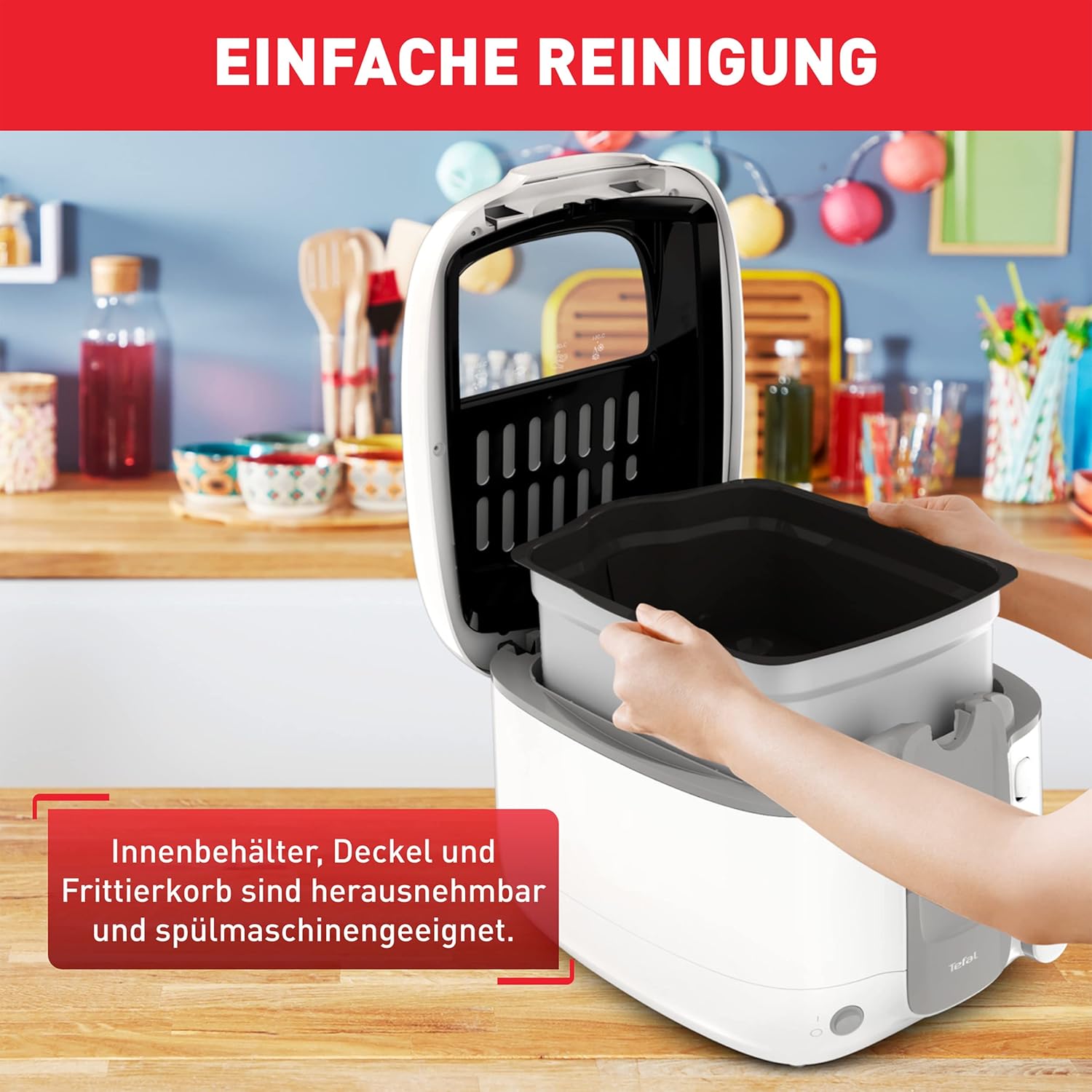 Thumbnail 6 de Tefal Fritteuse Super Uno Access FR3100 – 2,2 L Fassungsvermögen, spülmaschinengeeignete Teile, Geruchsfilter