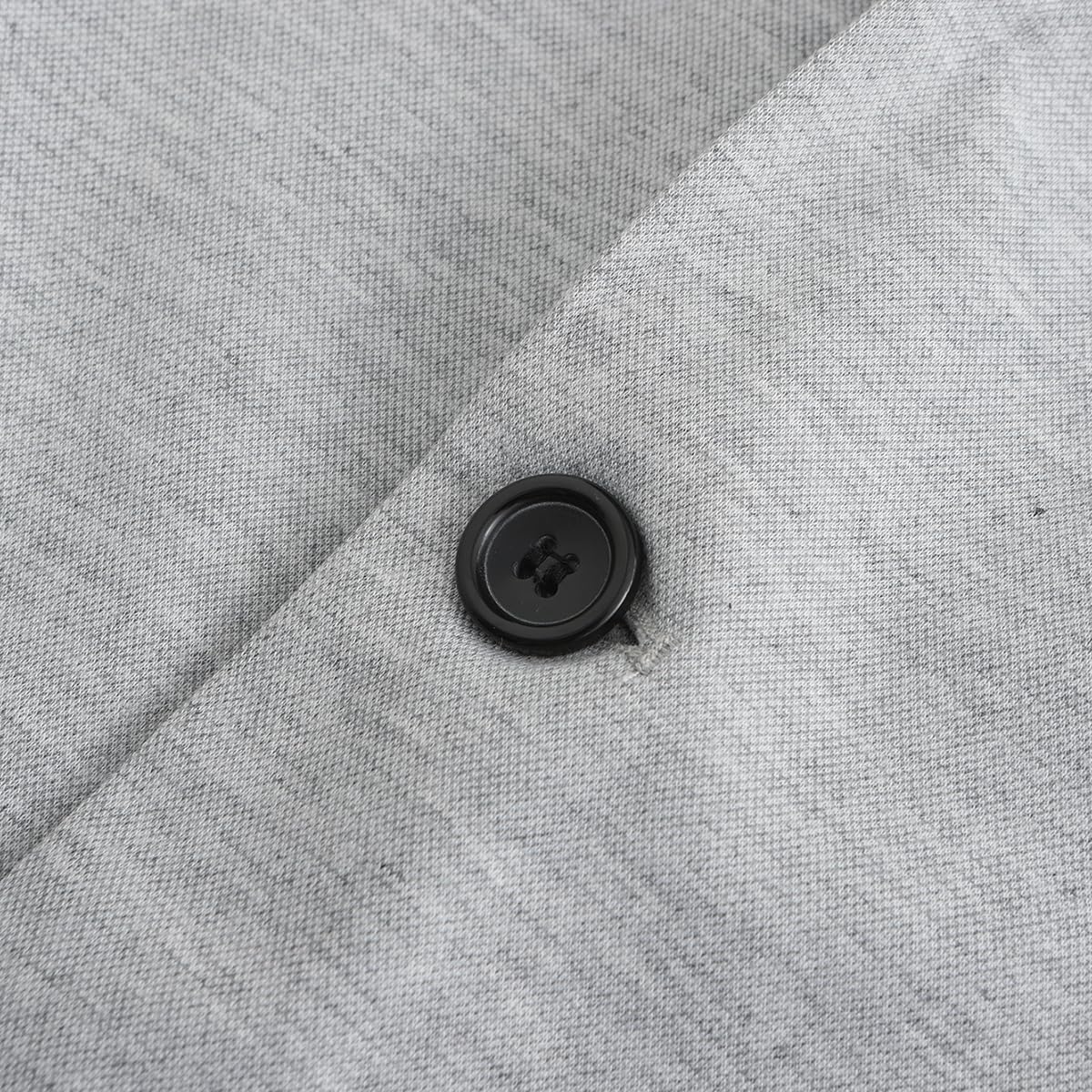 Thumbnail 4 de YFFUSHI blazer da uomo slim fit in cotone ed elastan, 1 bottone per lavoro, cerimonie e outfit casual