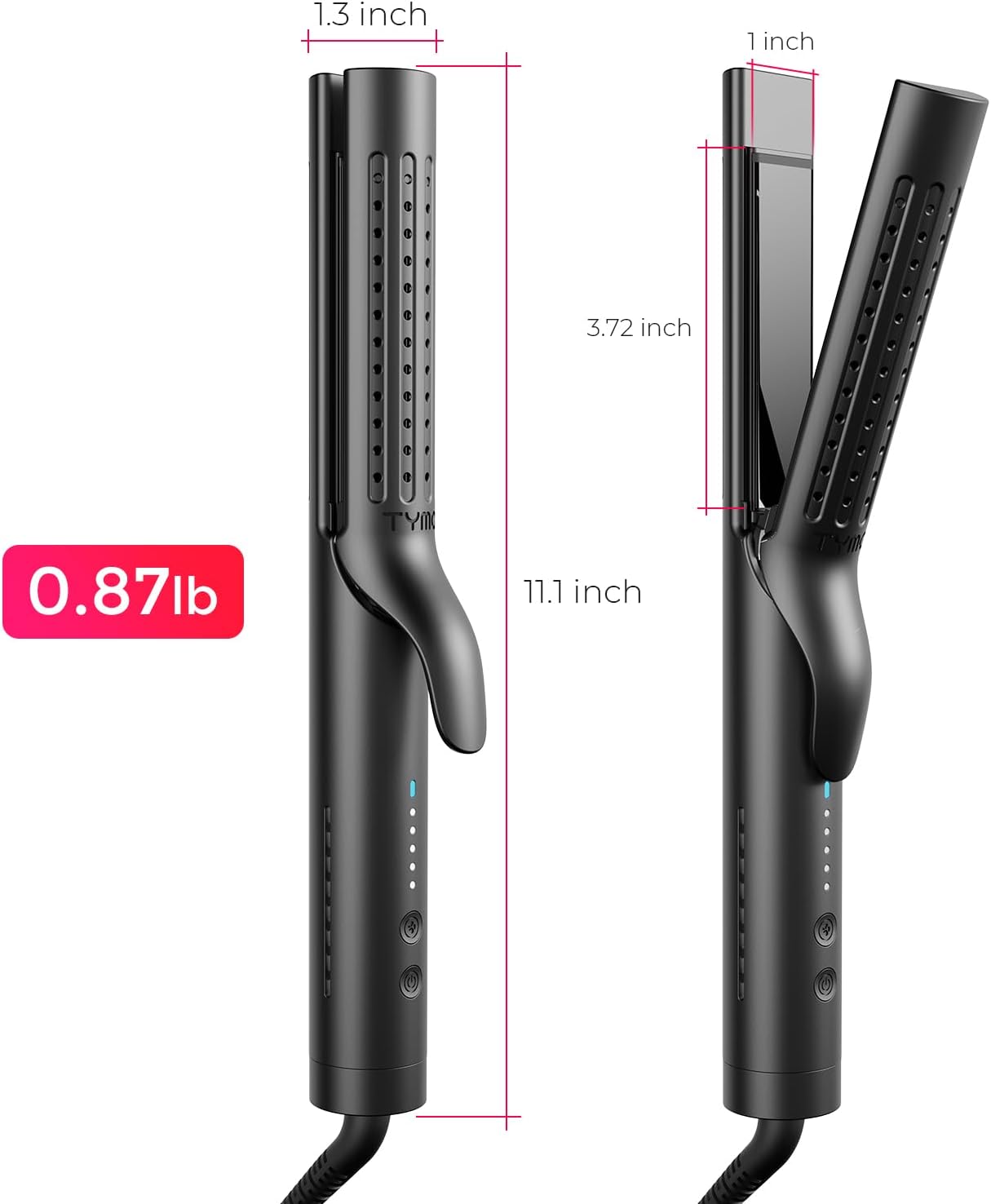 Thumbnail 6 de TYMO HC506D Airflow 2.0 2-in-1 Hair Straightener and Curler, Dual Voltage