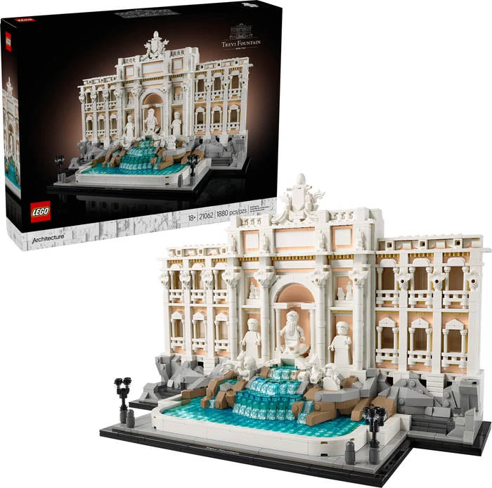 Thumbnail 8 de LEGO Architecture Trevi-Brunnen 21062 – barocke Architektur mit Wassereffekt zum Nachbauen