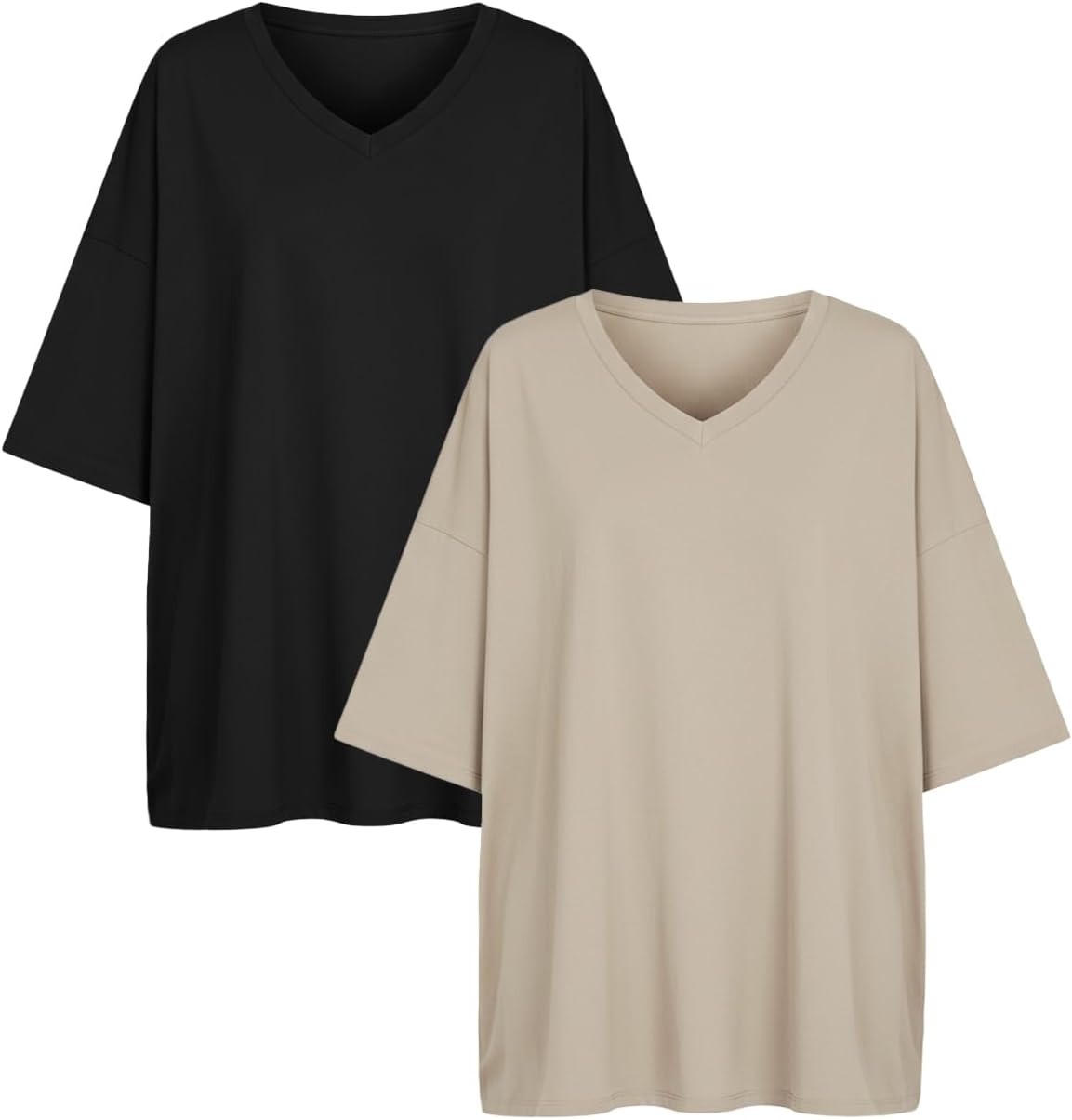 Thumbnail 3 de Ebifin Oversized V-Neck T Shirt