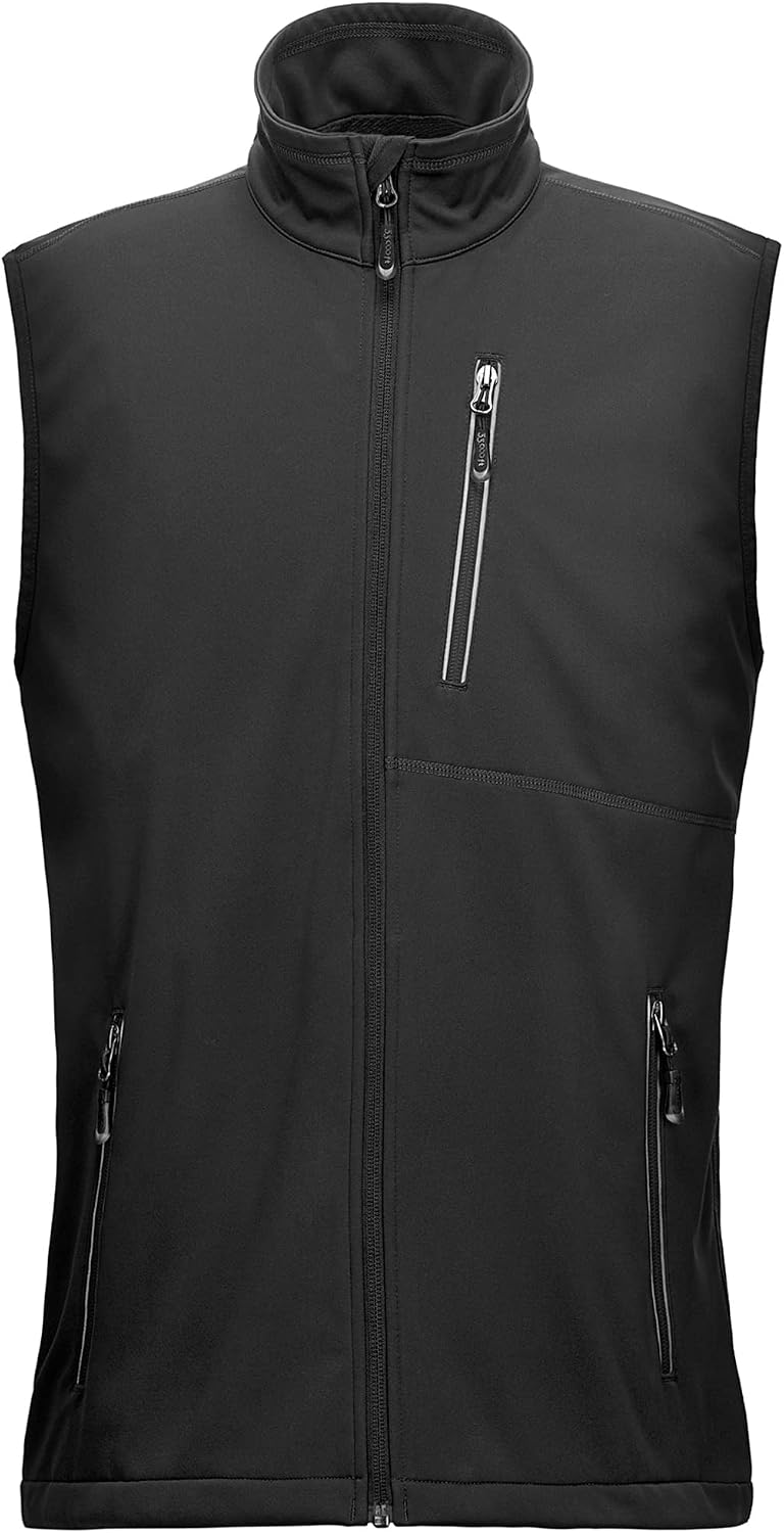 Detalle de 33,000ft Leichte Softshell Weste für Herren – Wasserdicht, winddicht, atmungsaktiv
