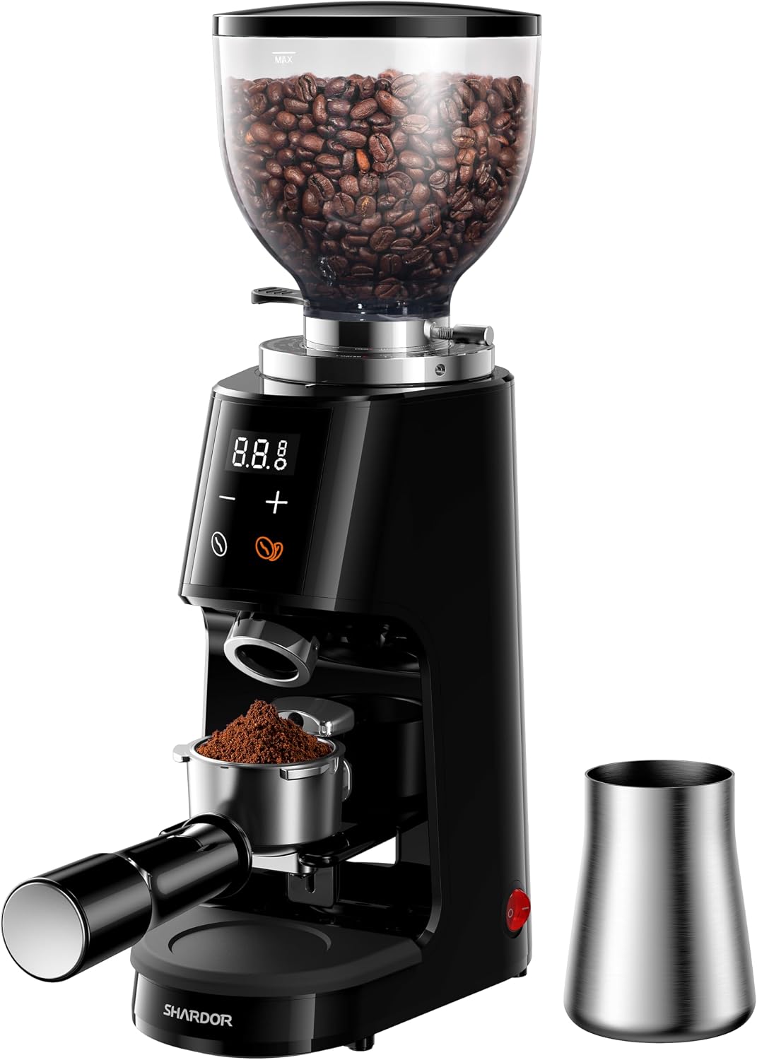 Detalle de SHARDOR Professional 64mm Burr Coffee Grinder — 100 settings