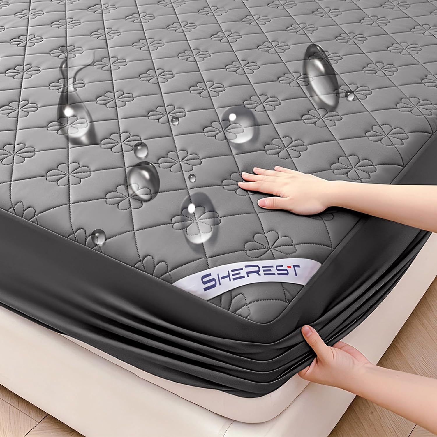 Detalle de SheRest Waterproof Mattress Protector King Size