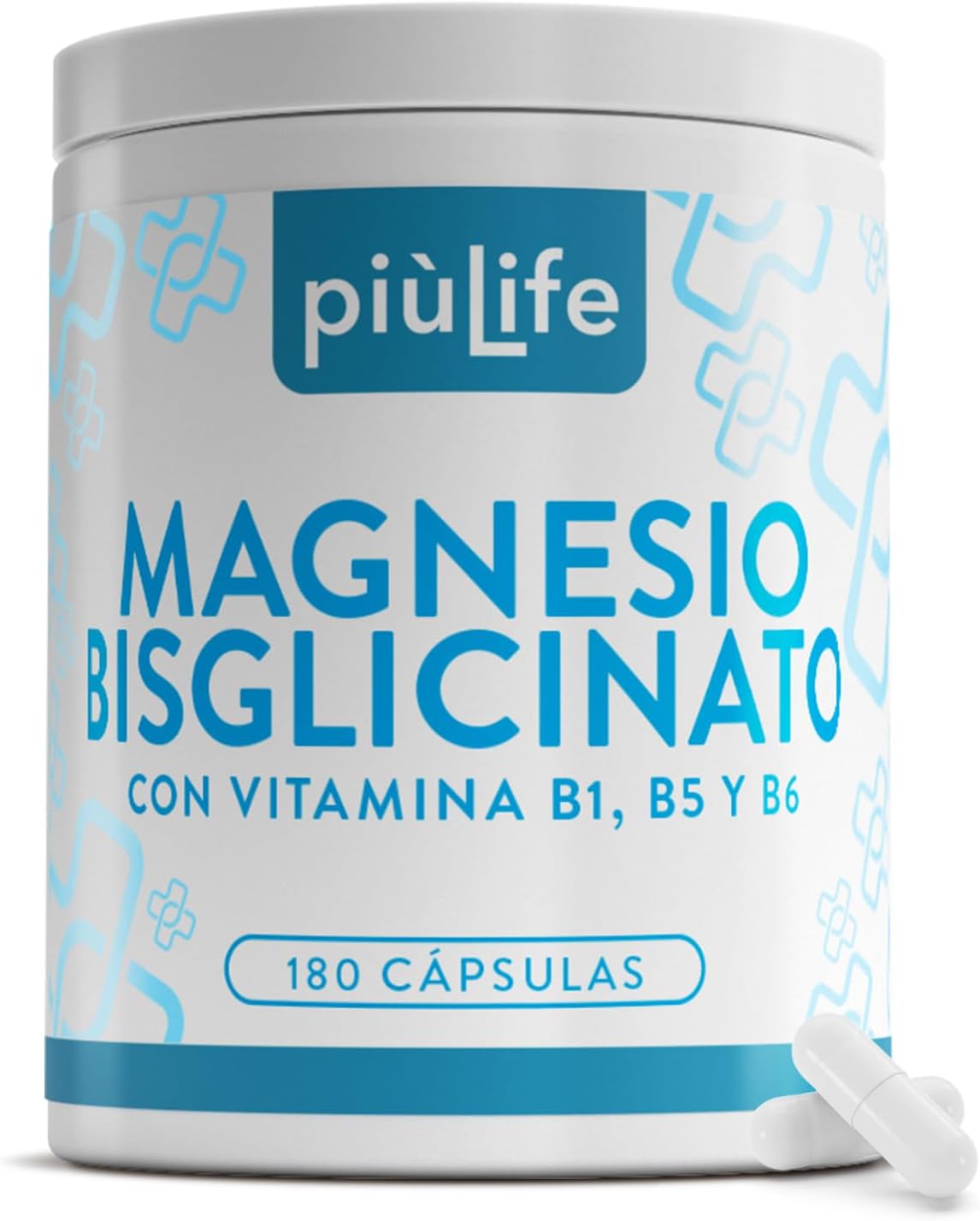 Detalle de Magnesio Bisglicinato PiùLife 1500mg 180 cápsulas