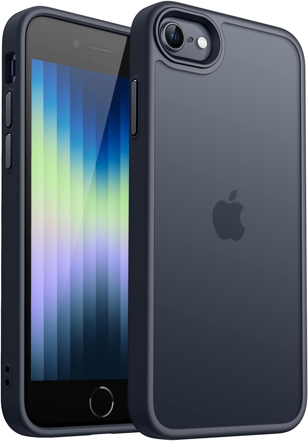 Thumbnail 6 de CANSHN Cover Opaca per iPhone SE 3/2 (2022/2020) e iPhone 7/8 da 4,7" — Custodia sottile antiurto in tinta Blu Scuro