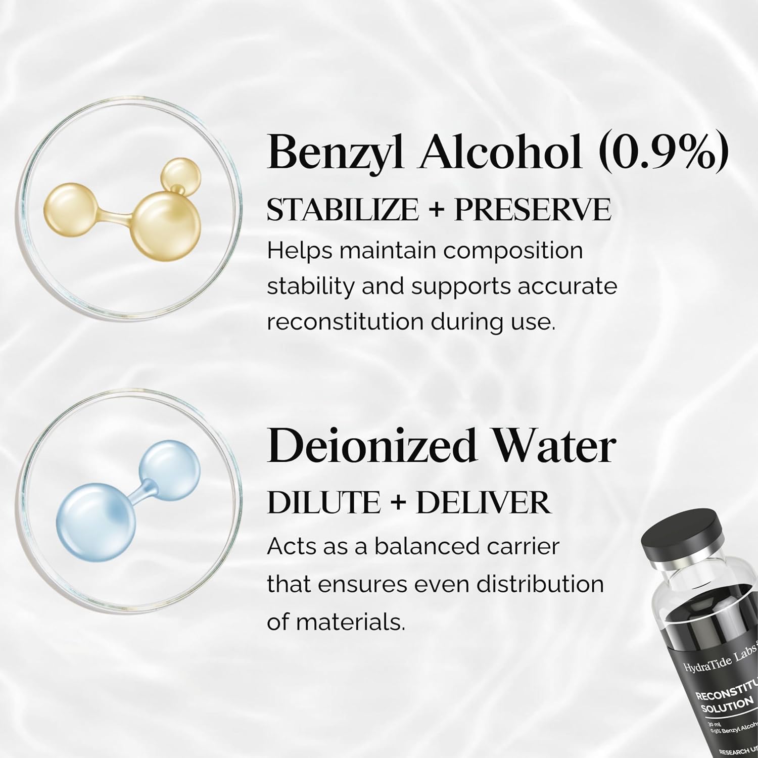 Detalle de Premium Glass Vials 30 mL 2 Pack Triple Protection