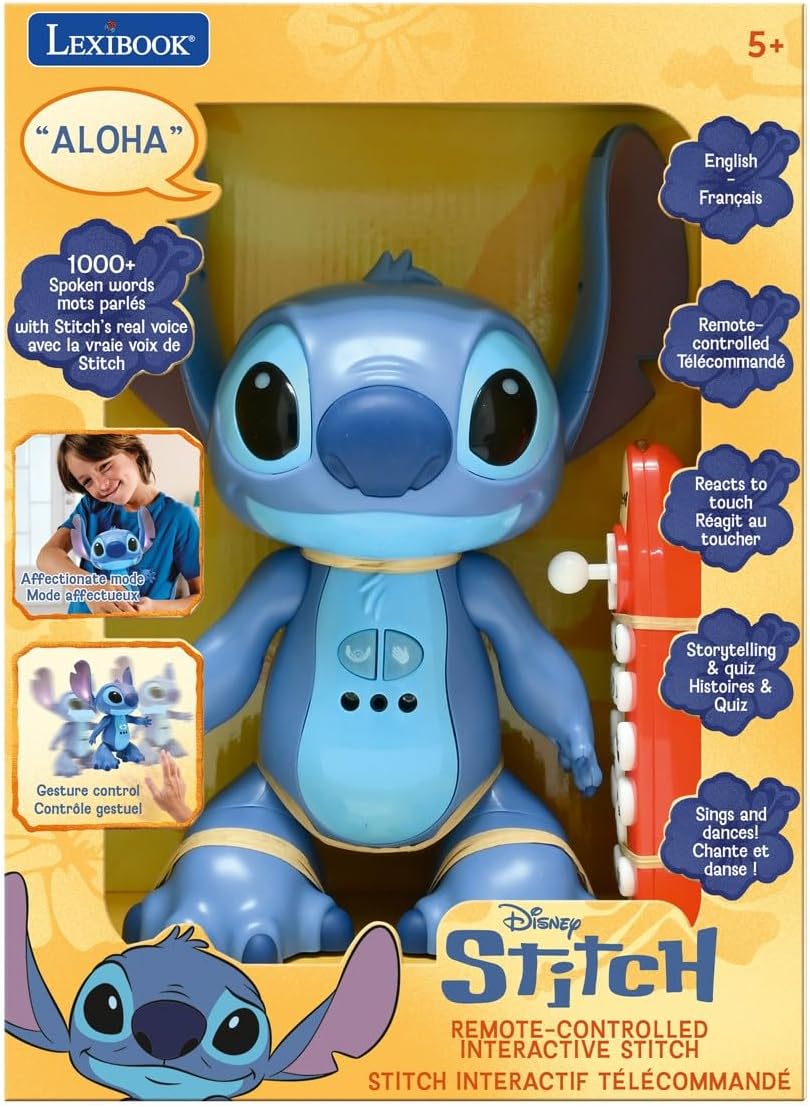 Thumbnail 1 de Lexibook Stitch robot interactif bilingue – contrôle gestuel et télécommande (bleu, STITCHi1)