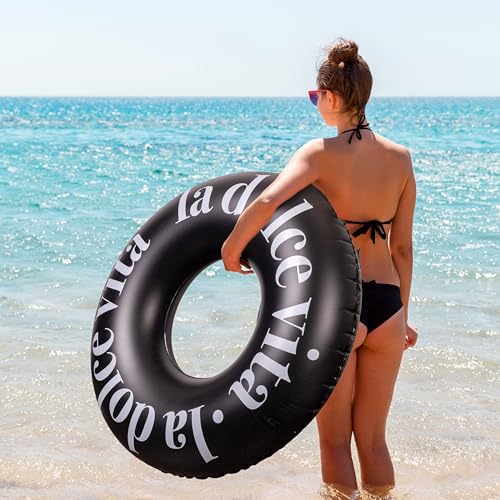 Detalle 1 de Fisura La Dolce Vita 120 cm flotador negro 🏊