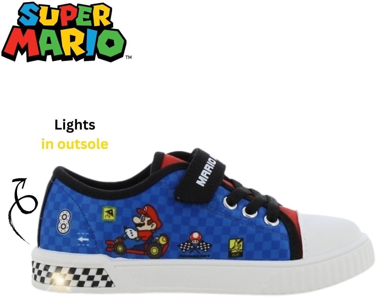 Detalle 2 de Leomil Super Mario Parent_MB_Sneakers_Boy_LED_All_1-jongenssneakers met lichtjes en EVA-zool