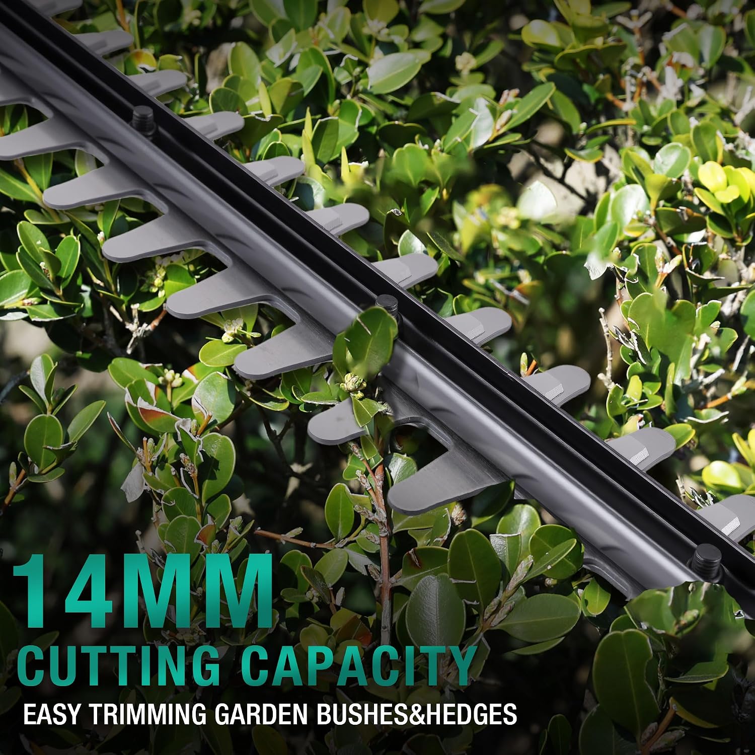 Detalle de POSENPRO 12V Cordless Pole Hedge Trimmer with 2x 2.0Ah Batteries and 2.67m Reach
