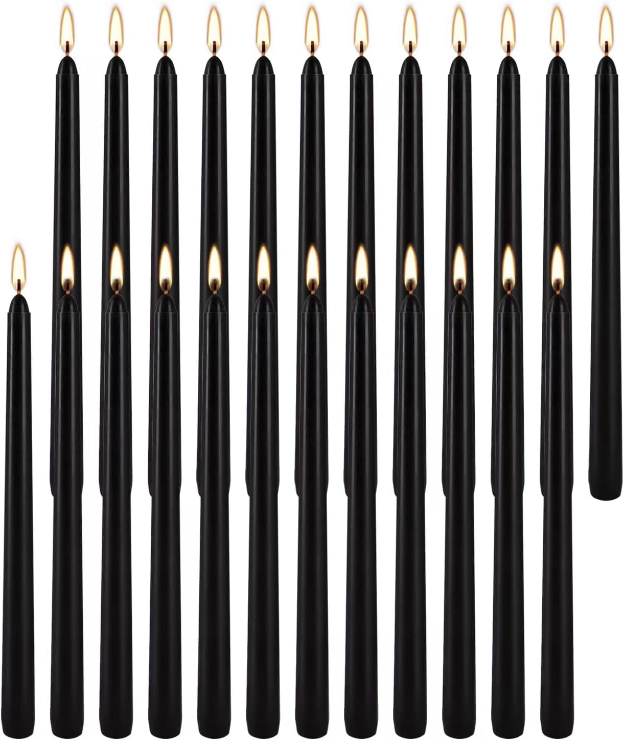Thumbnail 4 de YOROXRG Black Taper Candles, 24 Pack